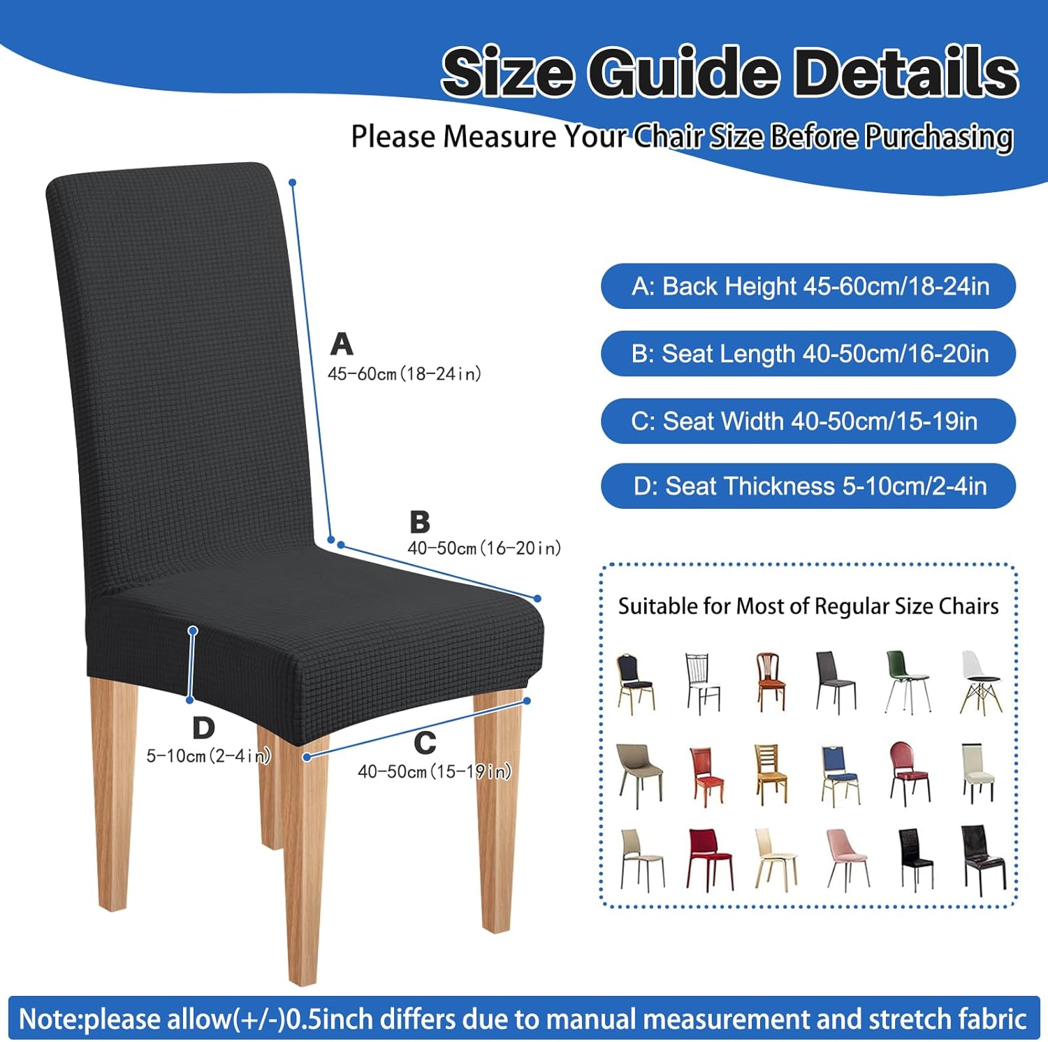 High Stretch Chair Covers for Dining Chairs