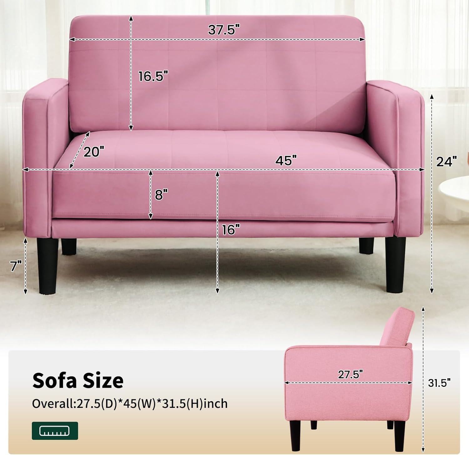 Comfy Loveseat Sofa