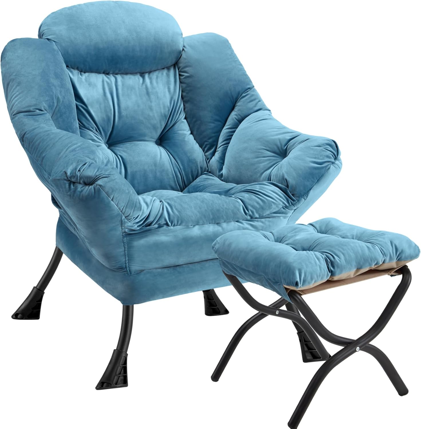Lazy Chair with Folding Ottoman