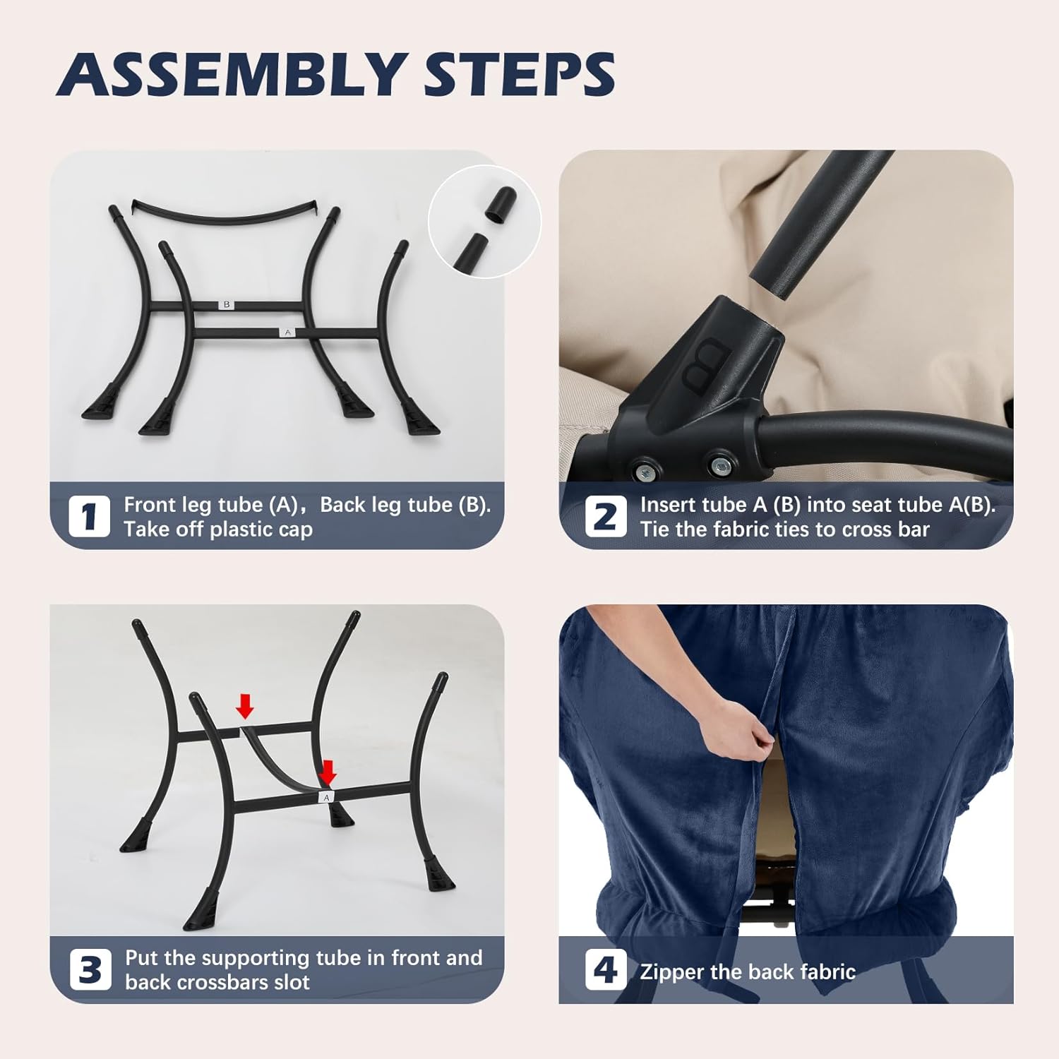 Lazy Chair with Folding Ottoman