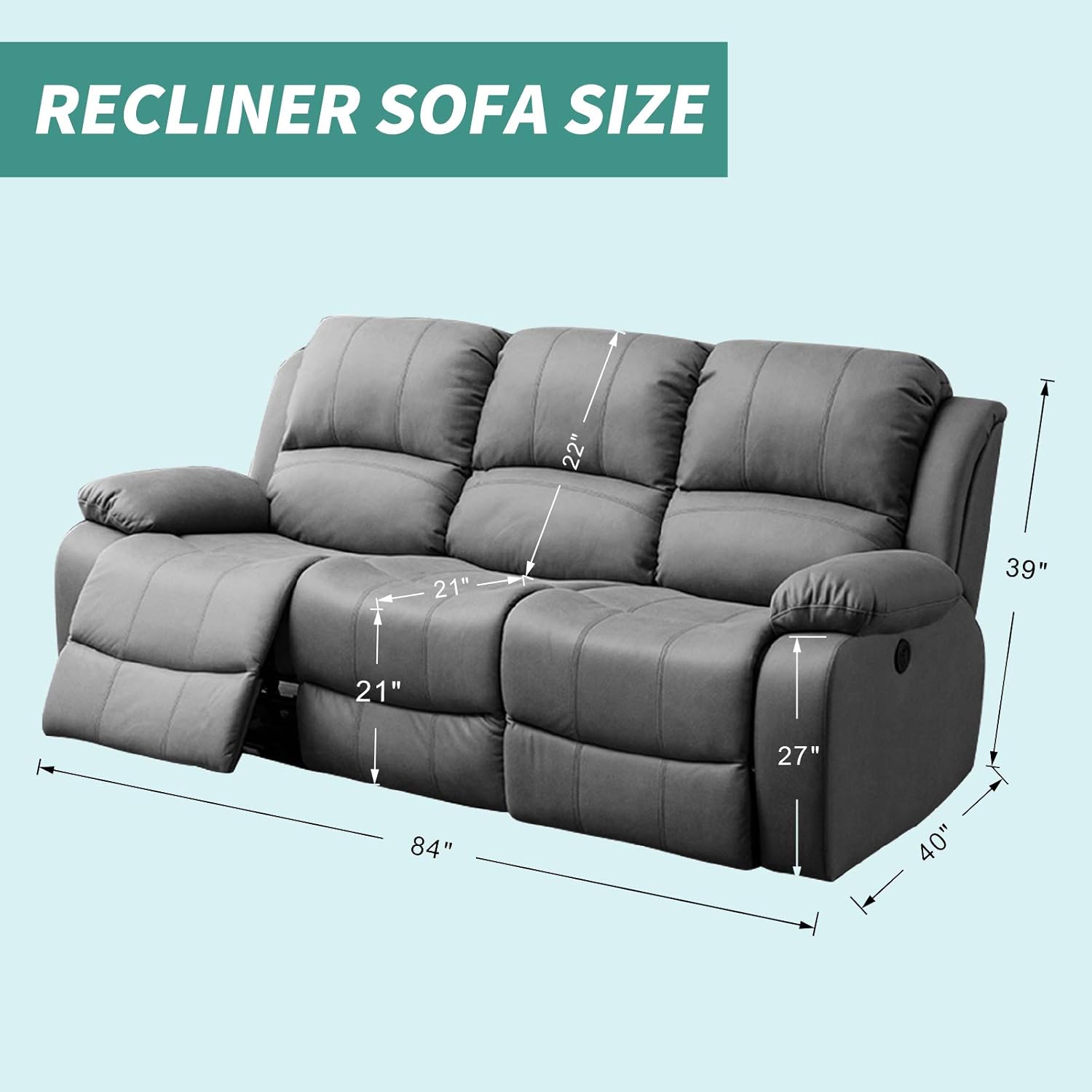Stretch Loveseat Recliner Slipcover