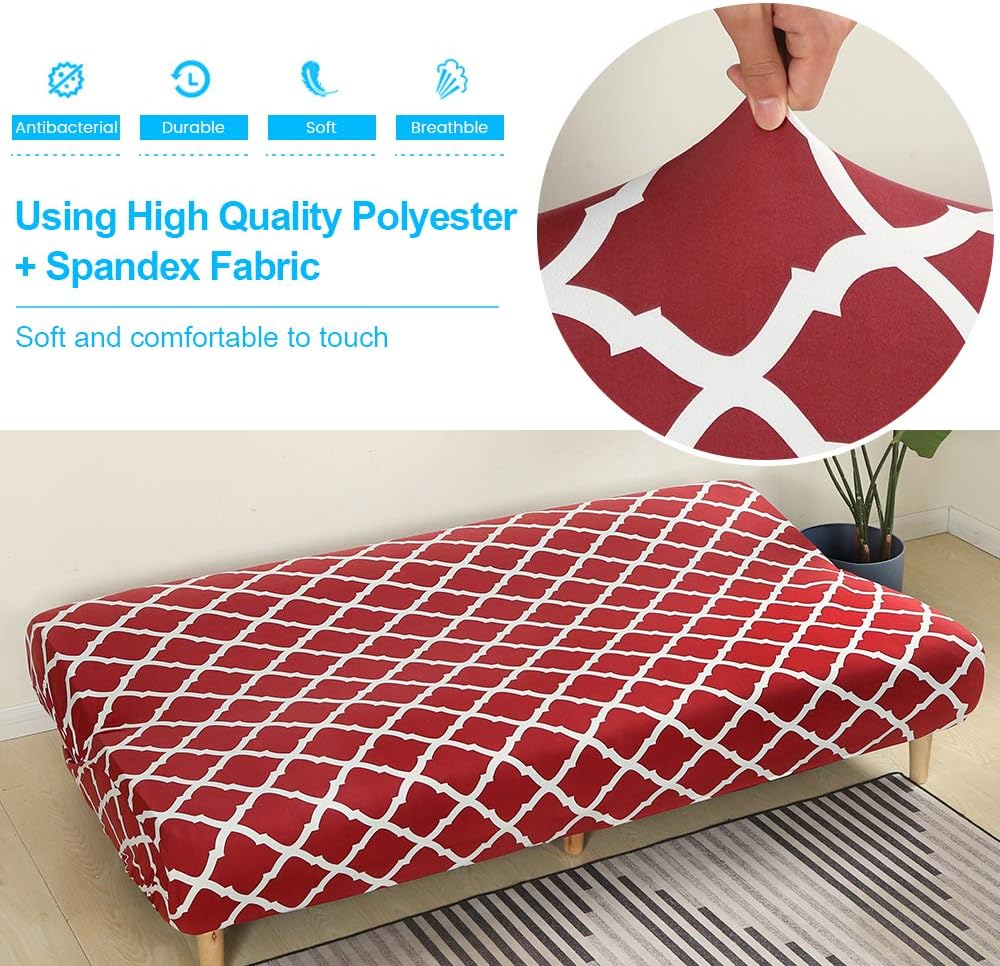 Armless Sofa Cover Futon Slipcover