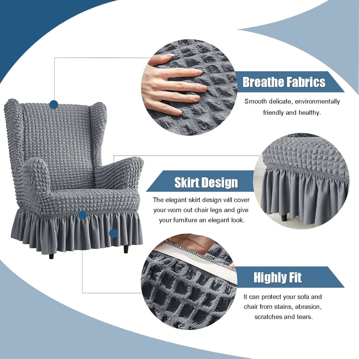 Wingback Chair Slipcover