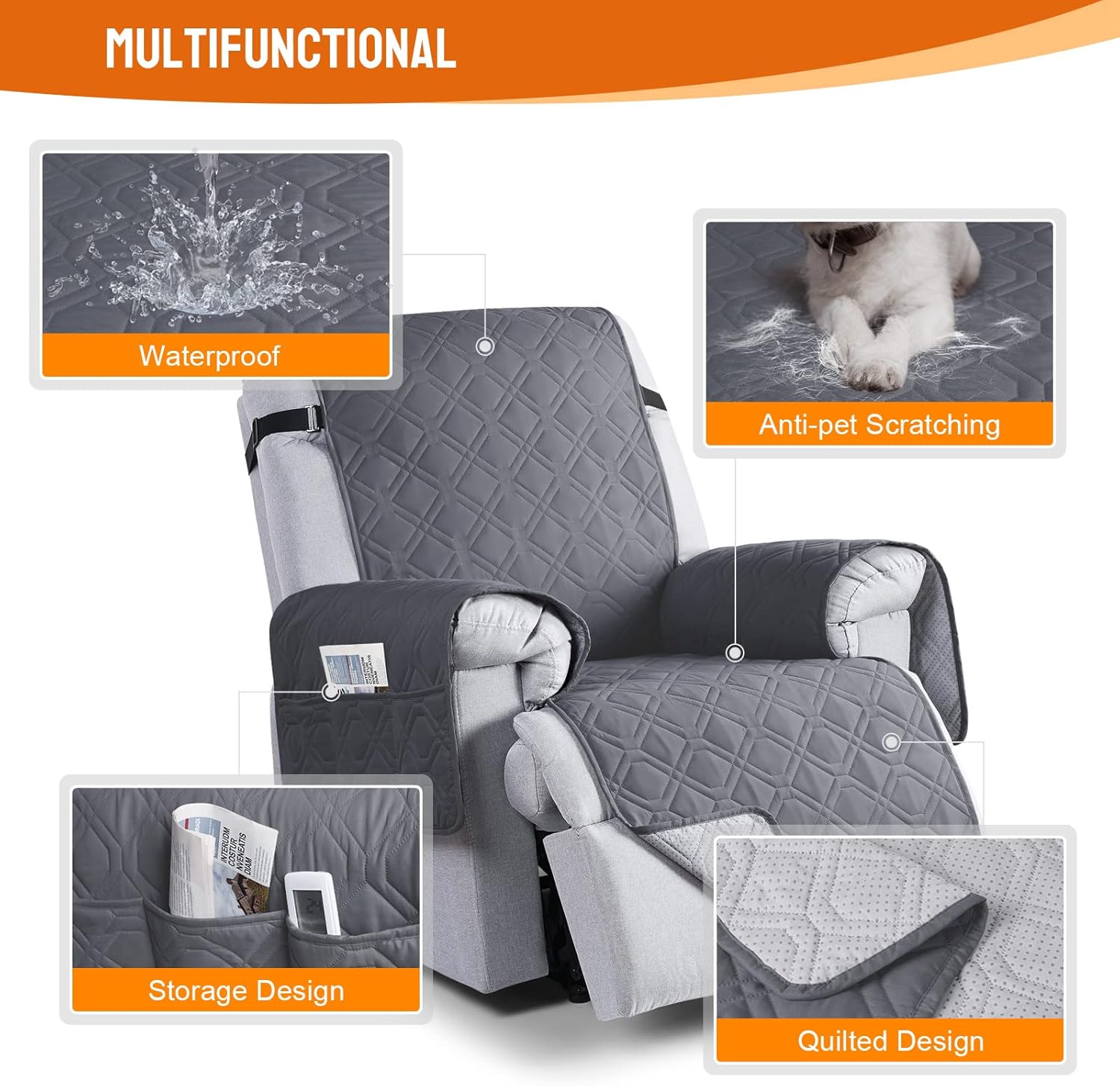 100% Waterproof Recliner Chair Covers