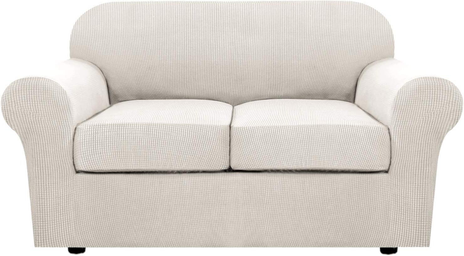 4 Piece Stretch Couch Covers for 3 Cushion Couch Sofa