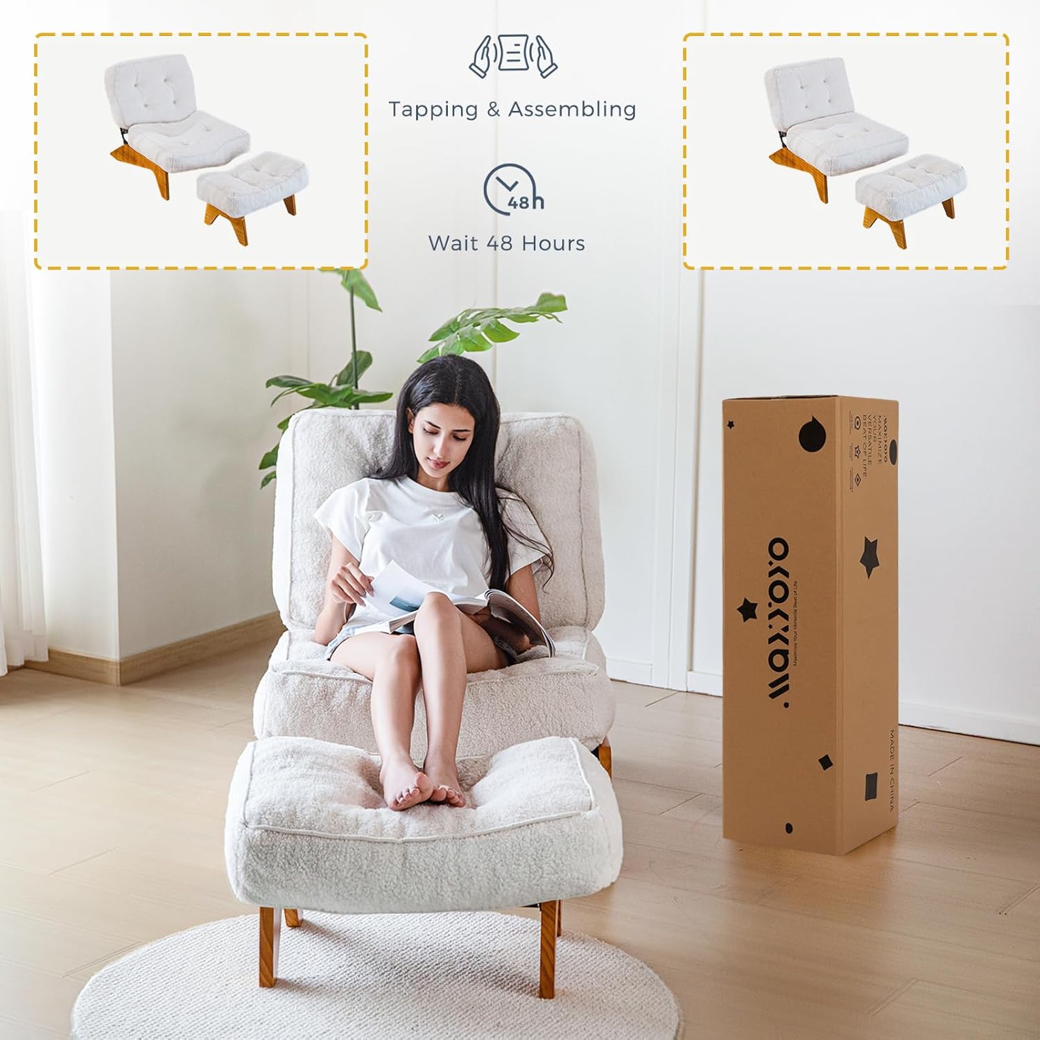 Accent Chair with Ottoman