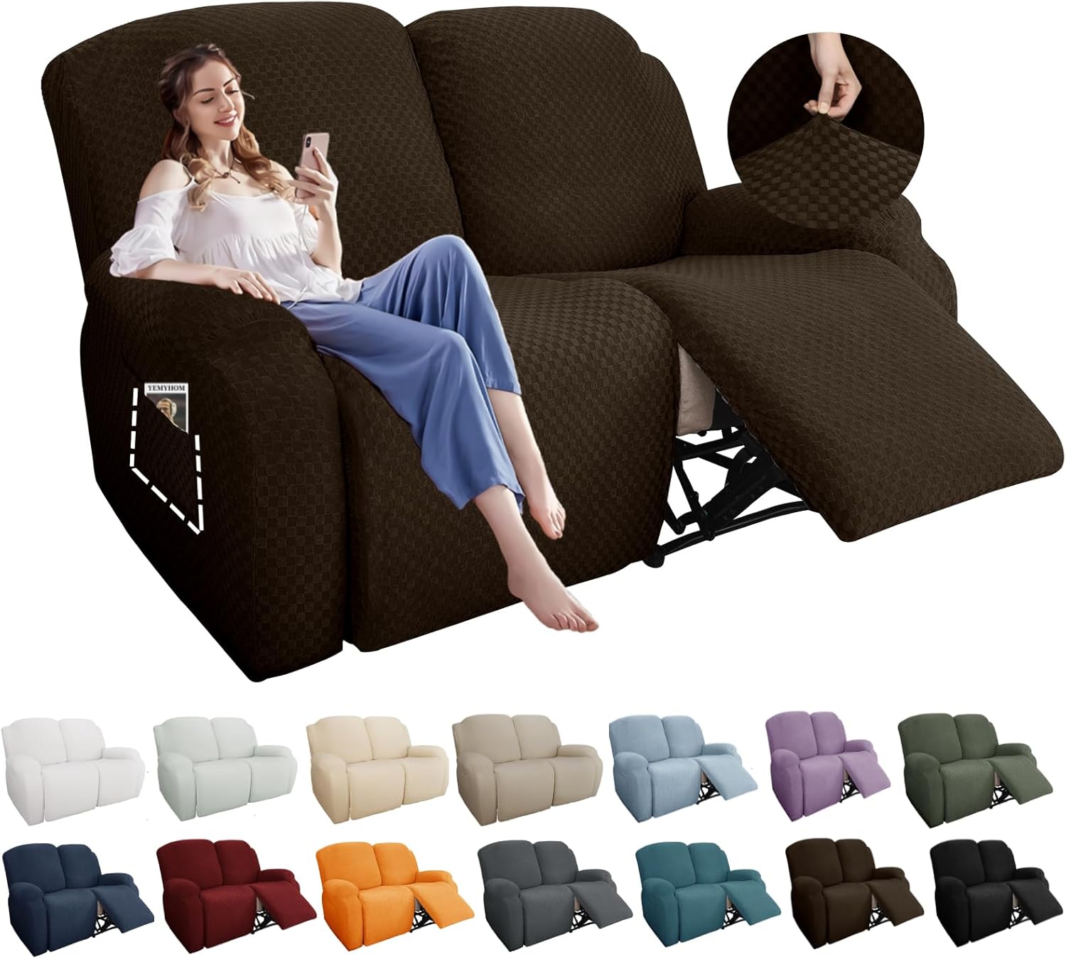 Stretch Loveseat Recliner Slipcover