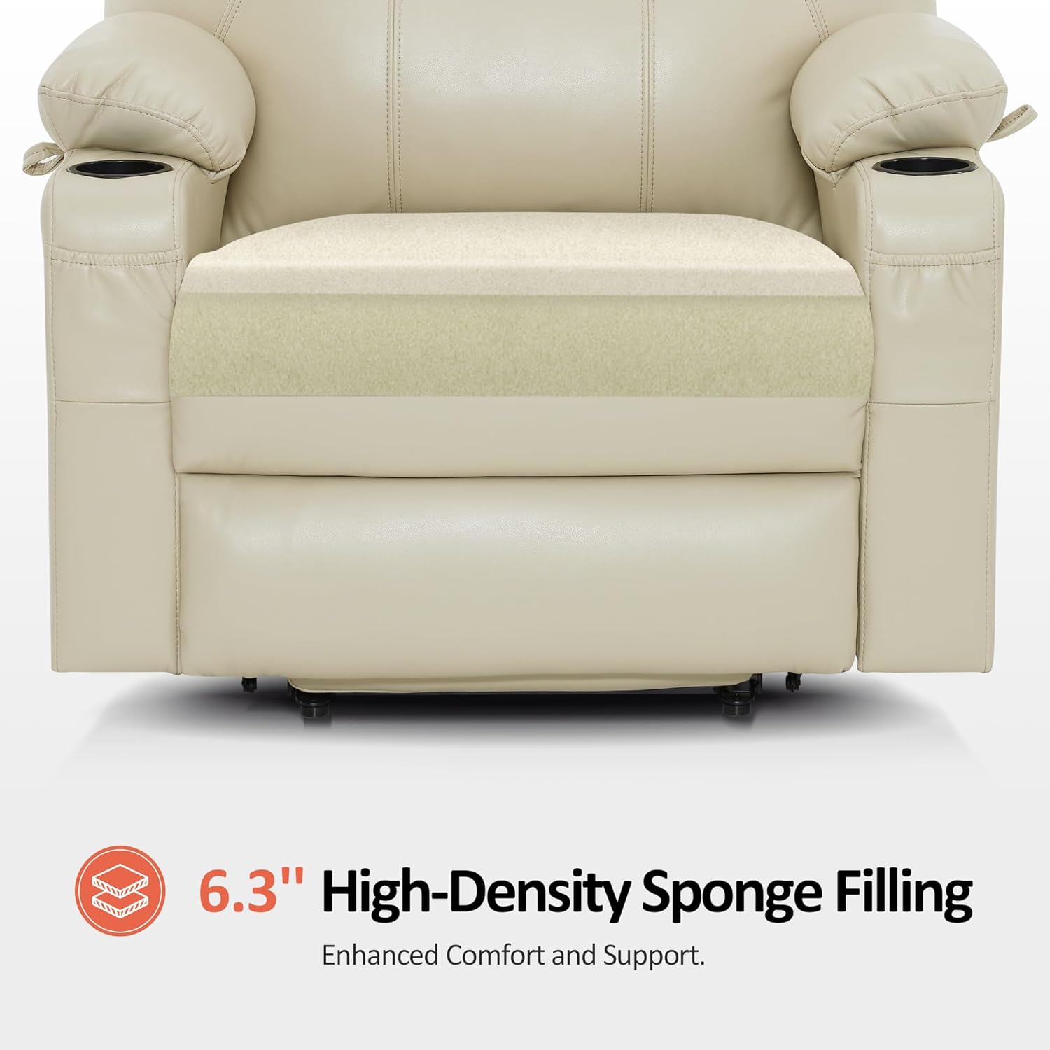 Electric Power Lift Recliner Chair Sofa with Massage and Heat