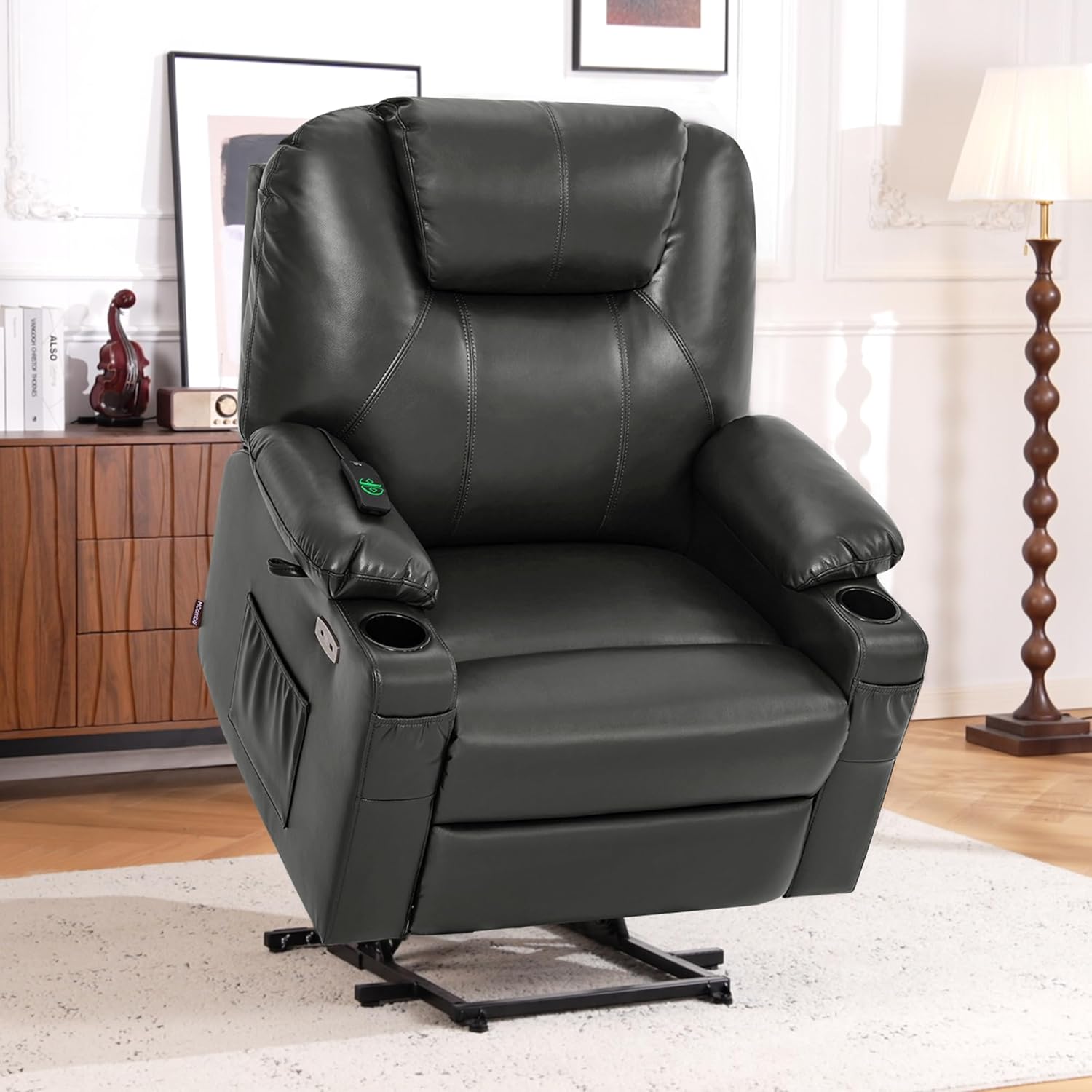 Electric Power Lift Recliner Chair Sofa with Massage and Heat