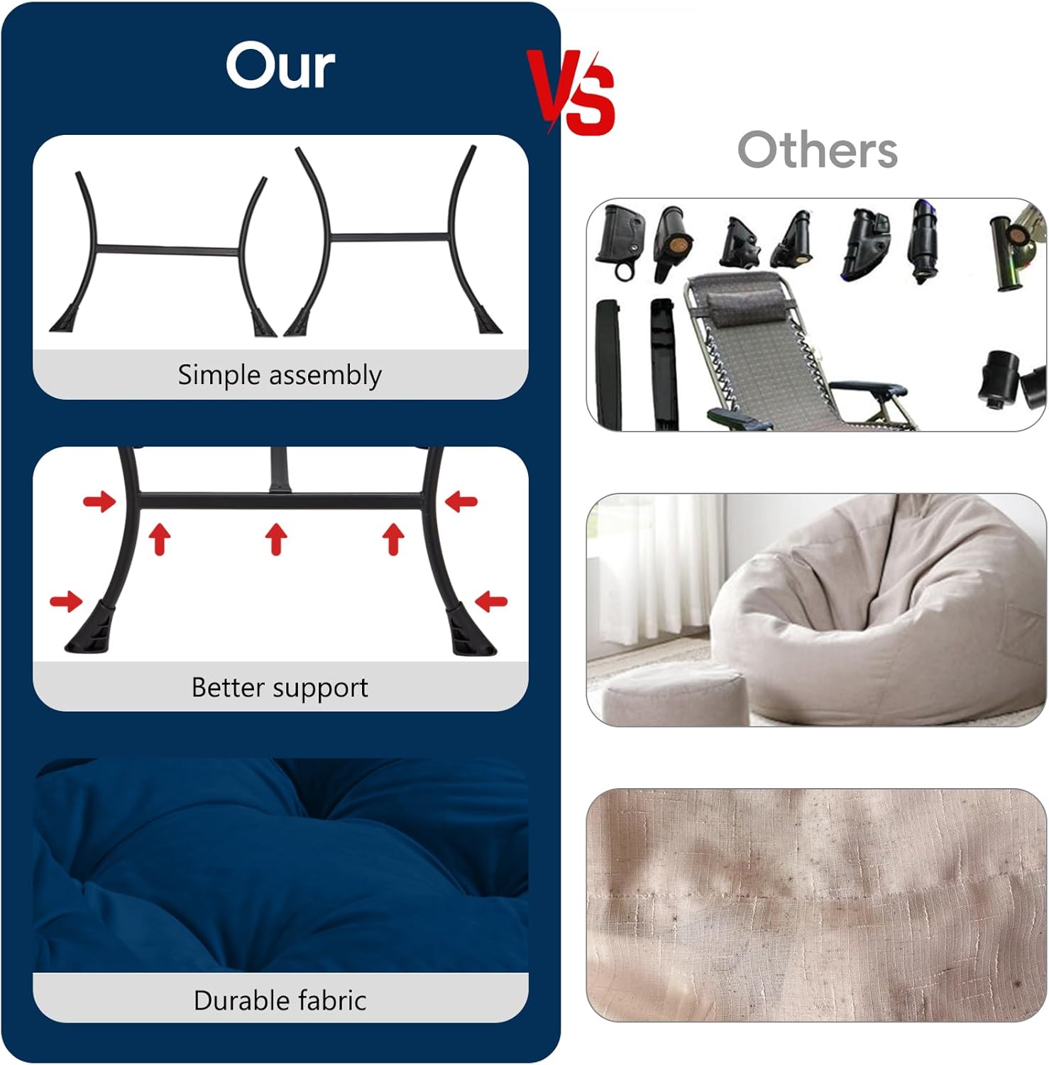 Lazy Chair with Folding Ottoman