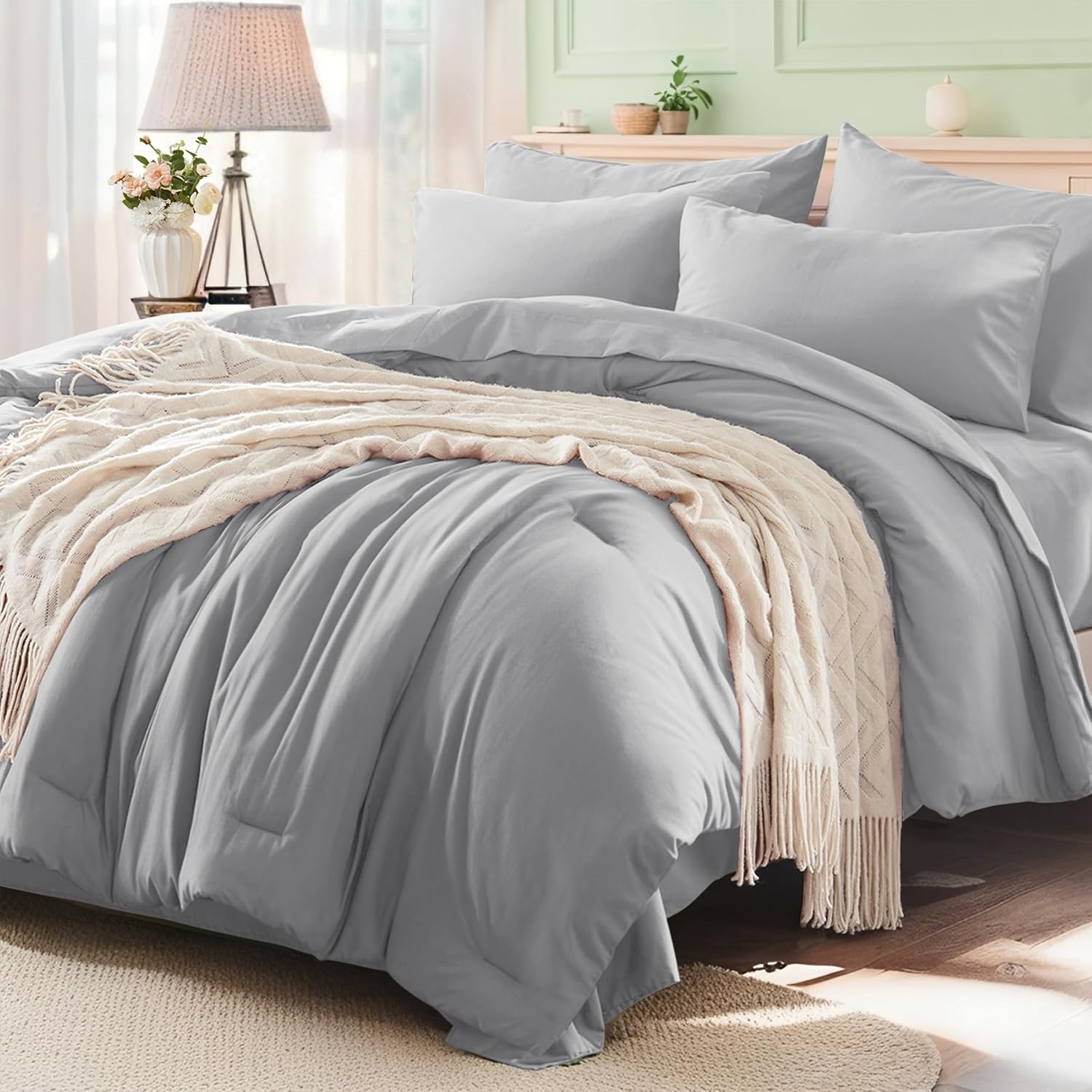 Queen Comforter Set 7 Pieces