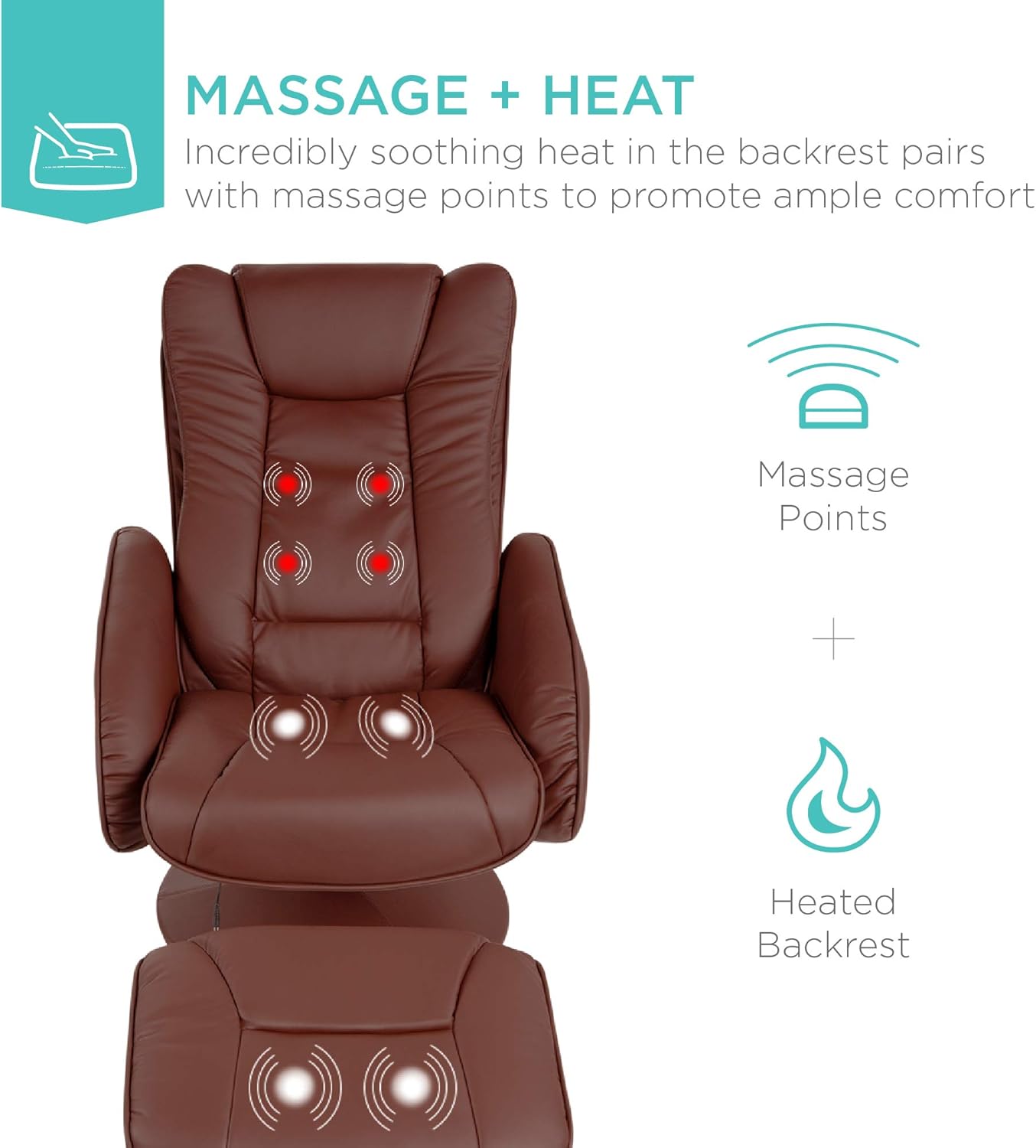 Faux Leather Electric Massage Recliner