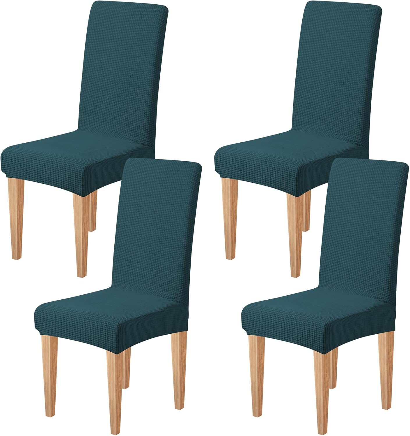 Dioxide High Stretch Chair Covers for Dining Chairs, Washable Dining Chair Covers Set of 6, Soft Kitchen Chairs Seat Covers, Parsons Chair Slipcovers Protectors for Home Hotel Restaurant Banquet