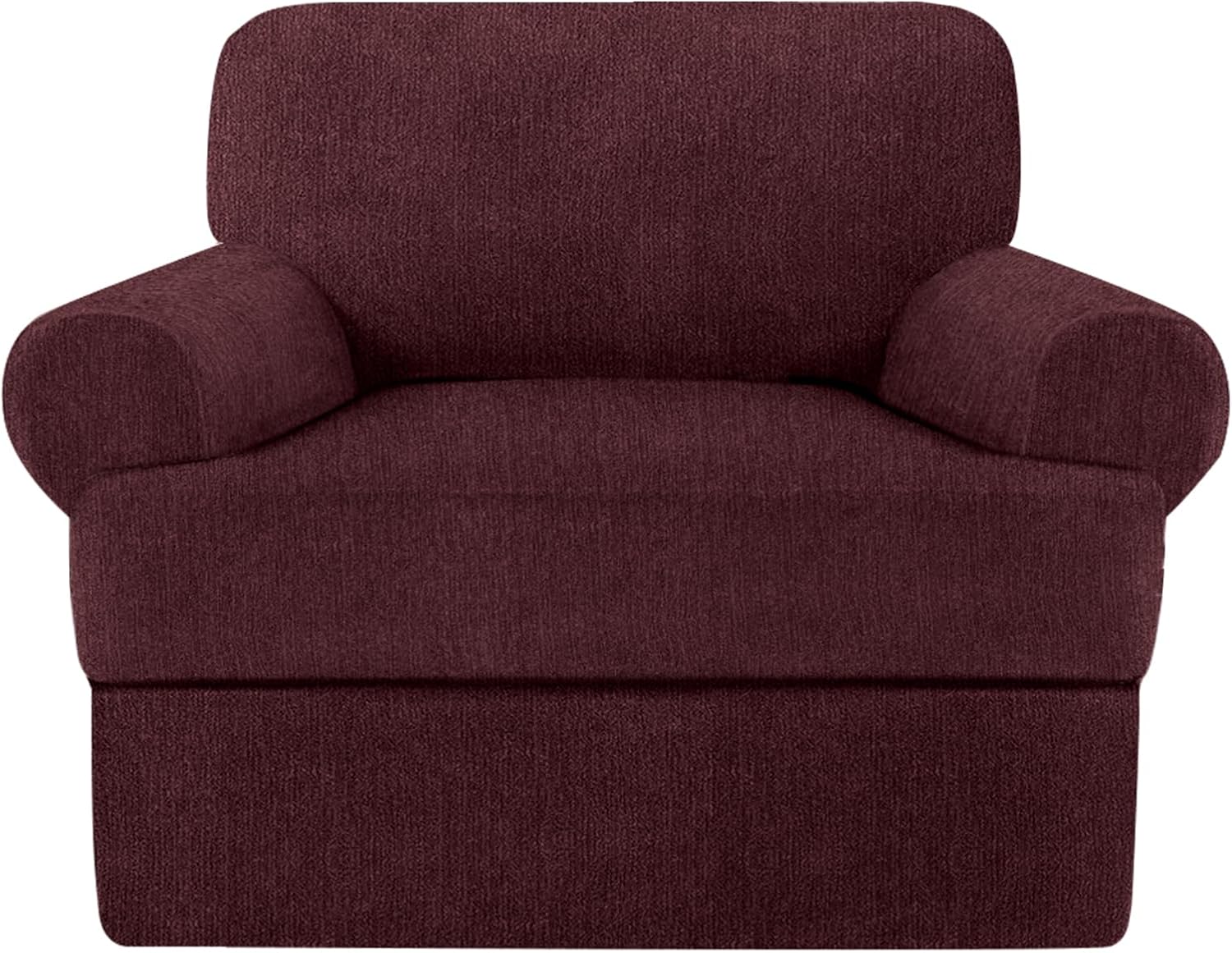 2 Pieces T Cushion Chair Covers