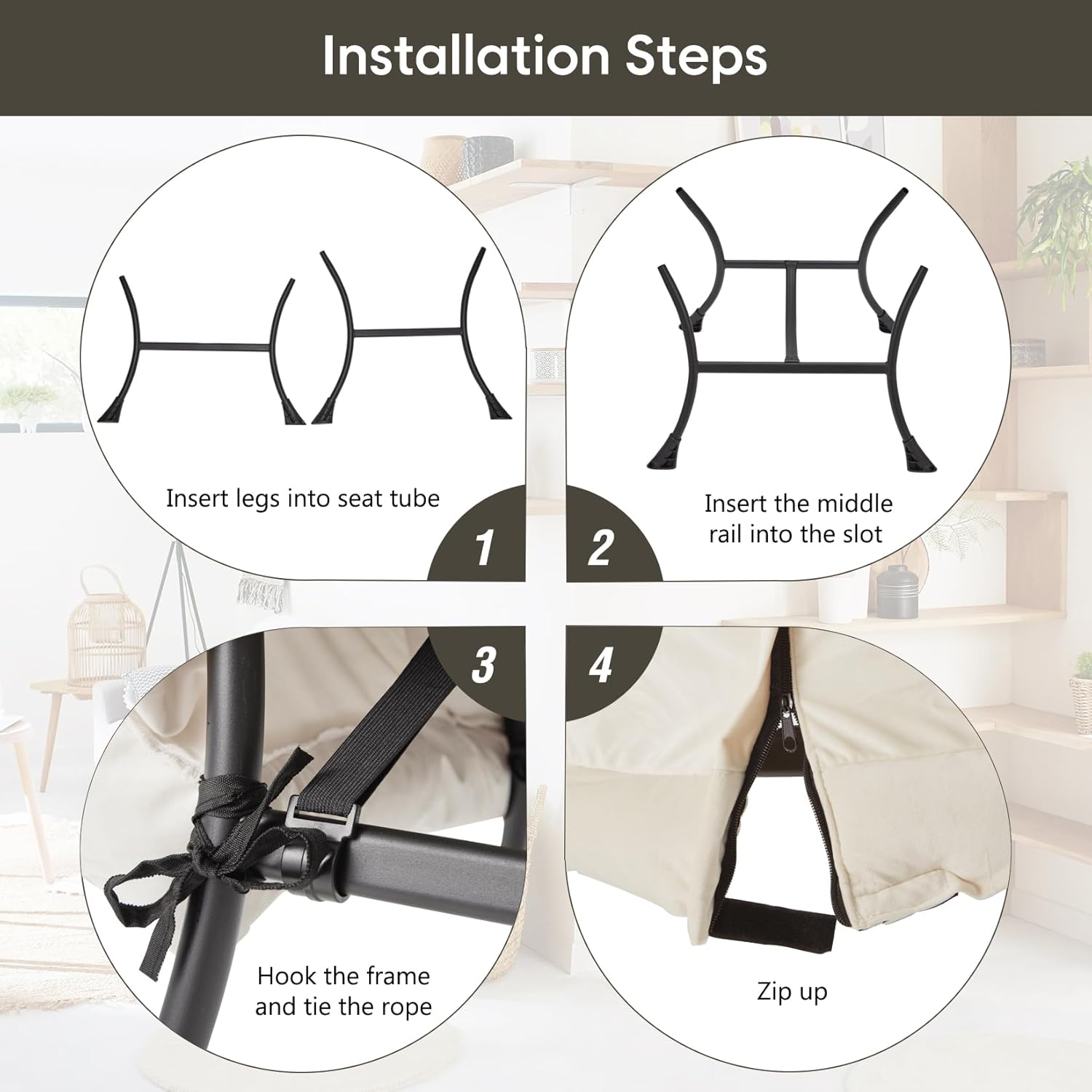 Lazy Chair with Folding Ottoman