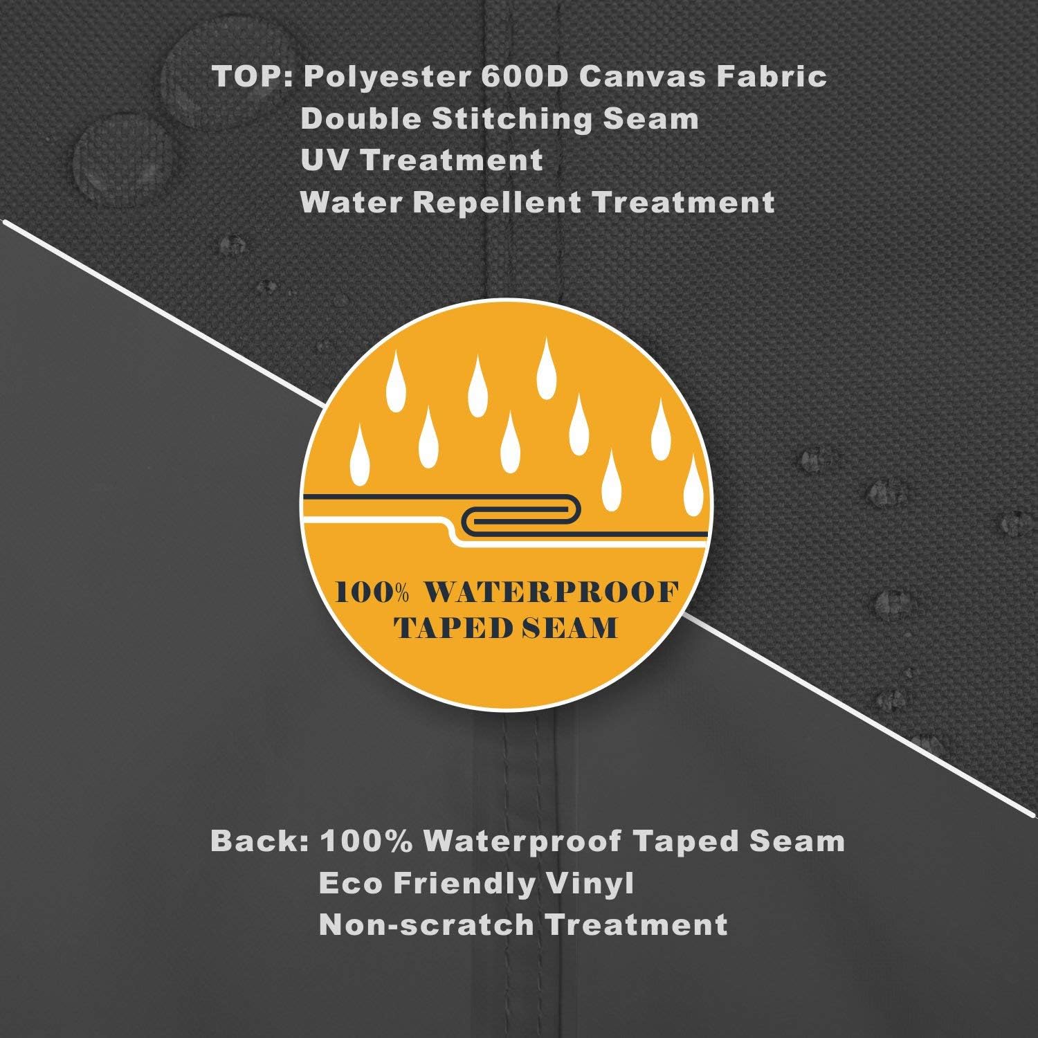 Waterproof Patio Ottoman Cover Rectangular