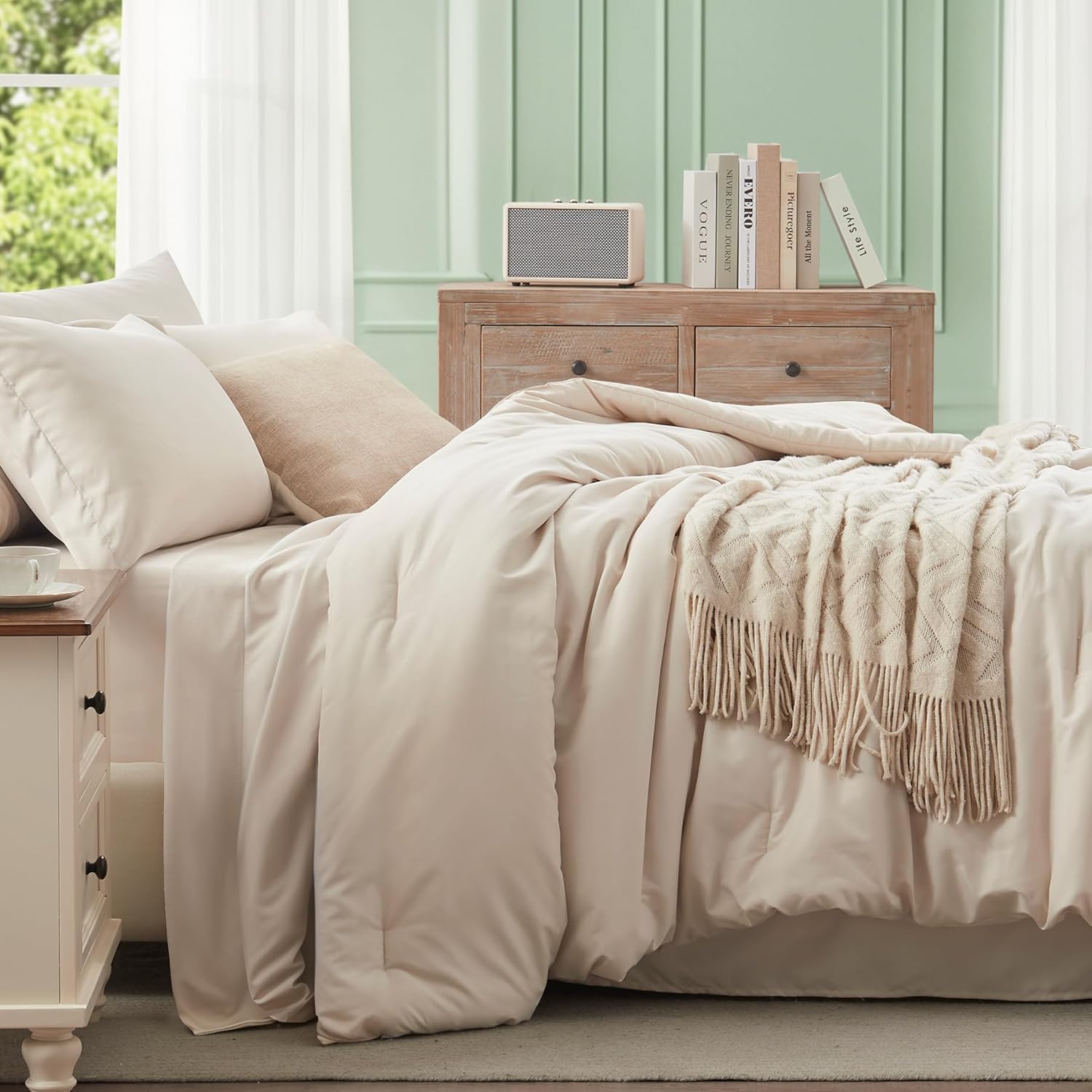 Queen Comforter Set 7 Pieces