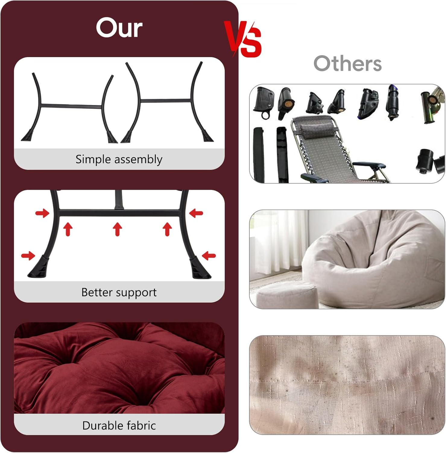 Lazy Chair with Folding Ottoman