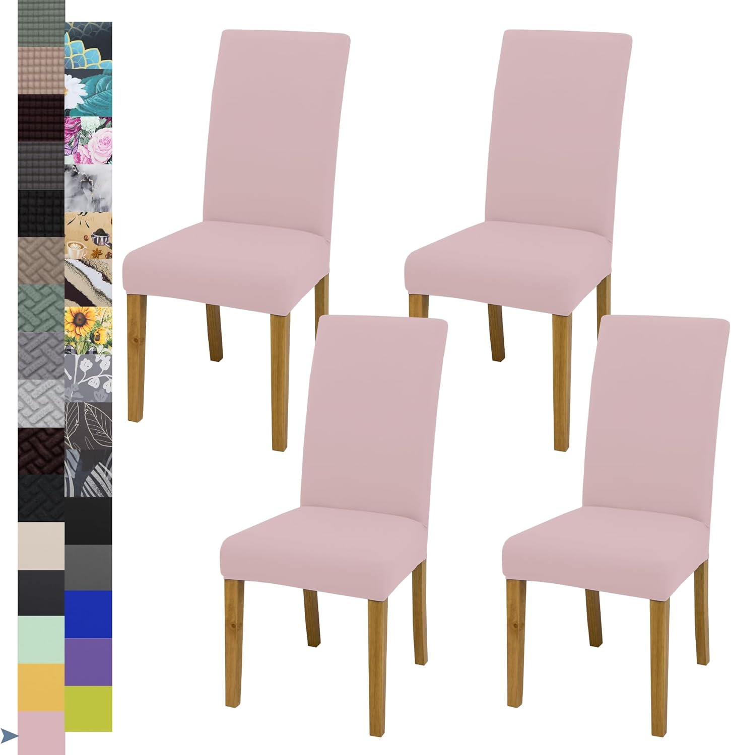 Dining Chair Cover,Dining Room Chair Covers Set of 6,Stretch Kitchen Chair Cover,Washable Dining Chair Cover,Parsons Chair Slipcovers Protective,for Home,Restaurant,Banquet(Gray)