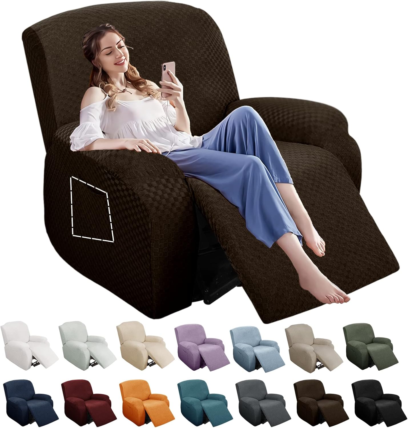 Stretch Loveseat Recliner Slipcover