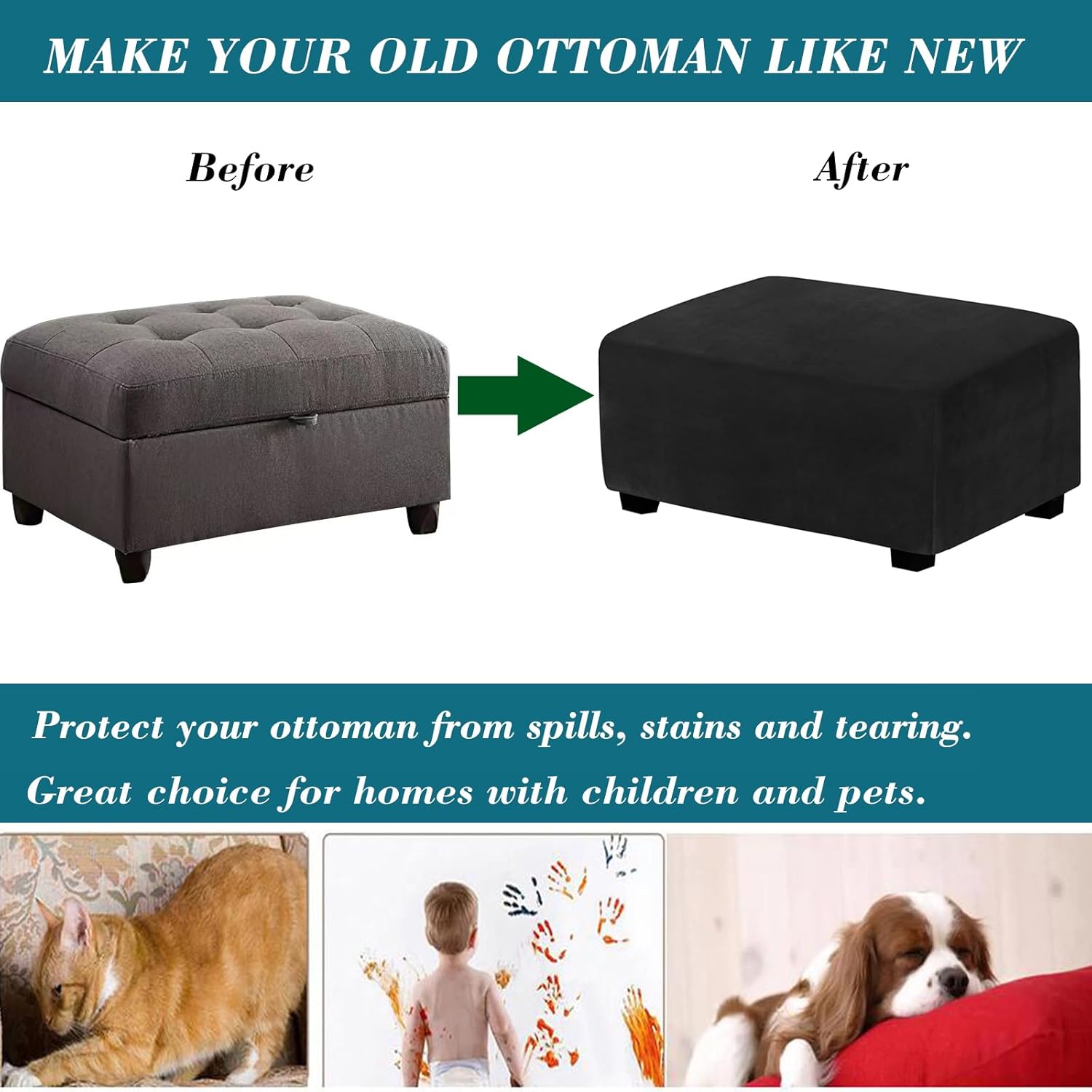 Ottoman Cover Rectangle