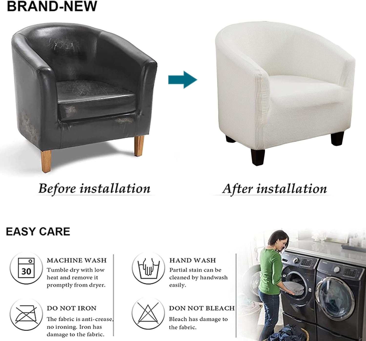 Club Chair Slipcover