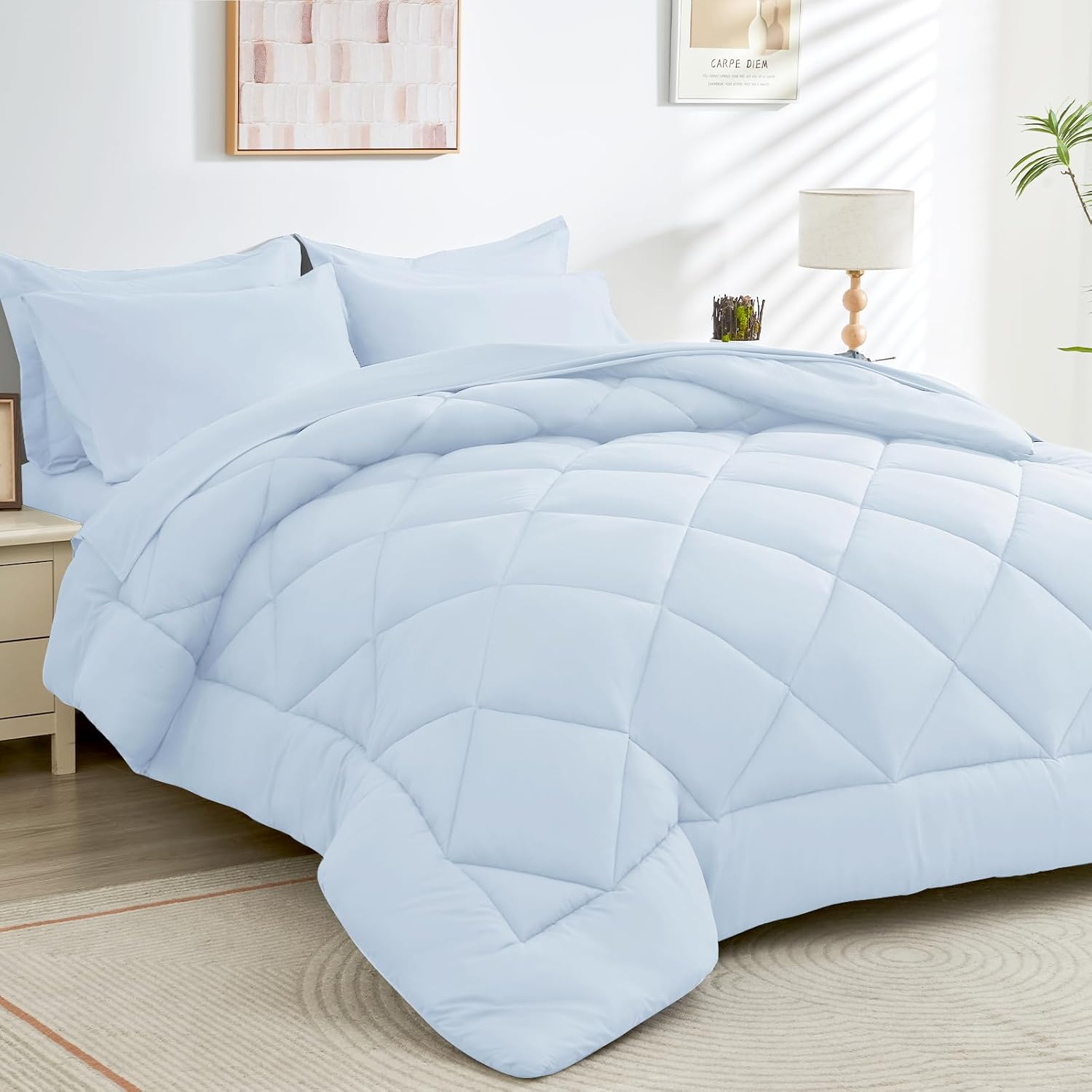 7 Pieces Queen Comforter Set