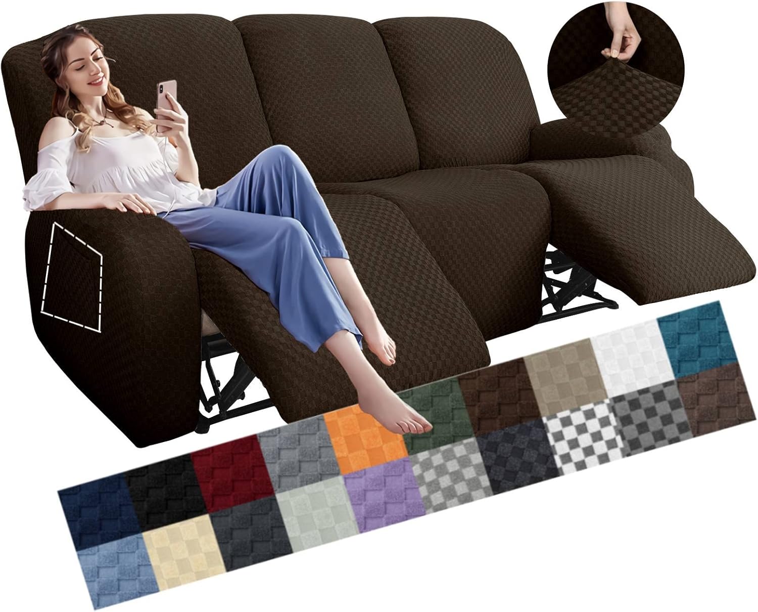 Stretch Loveseat Recliner Slipcover