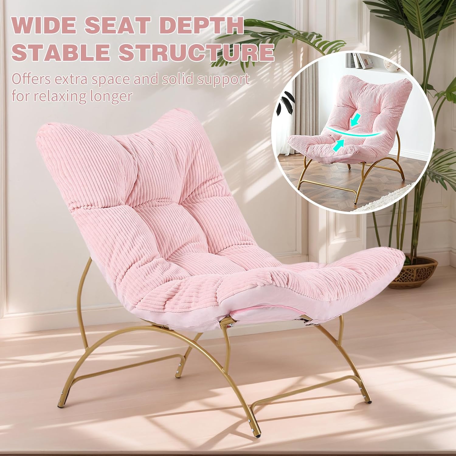 Accent Chair with Ottoman