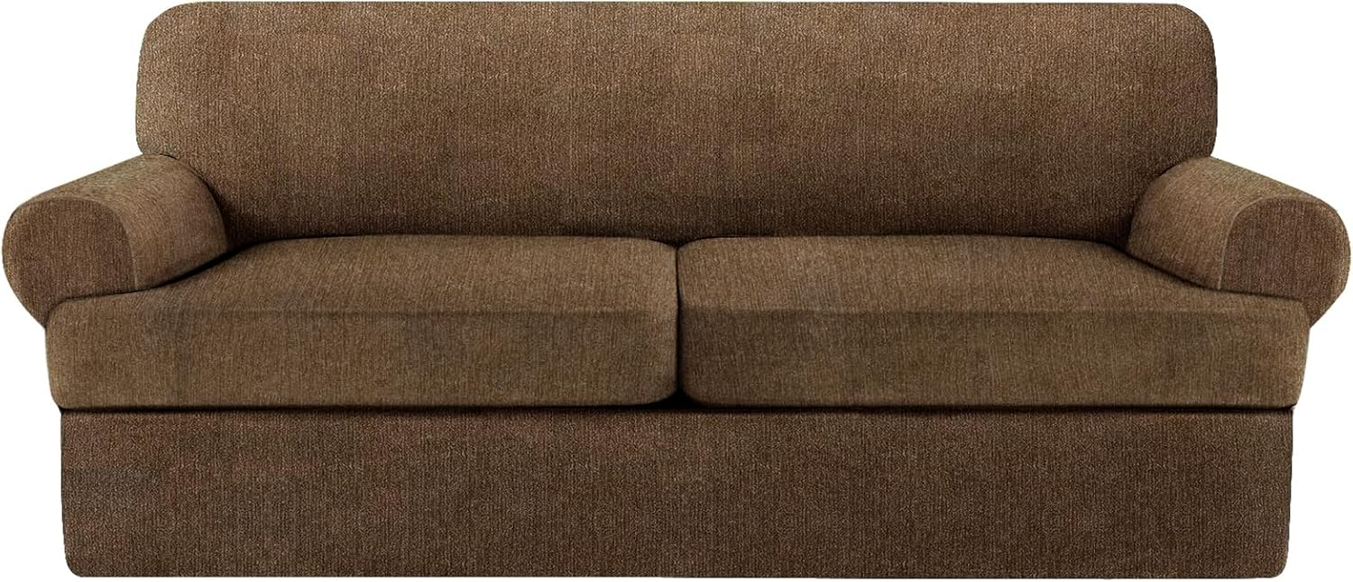 2 Pieces T Cushion Chair Covers