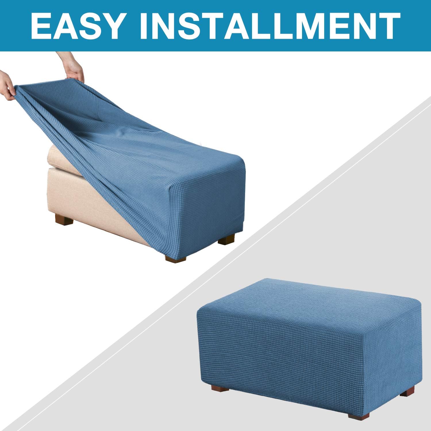 Square Ottoman Slipcovers