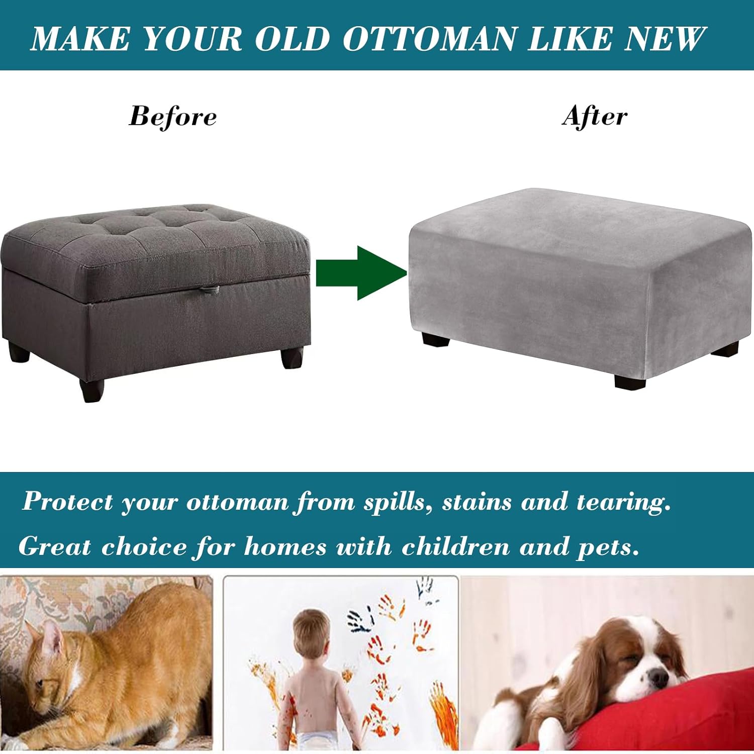 Ottoman Cover Rectangle