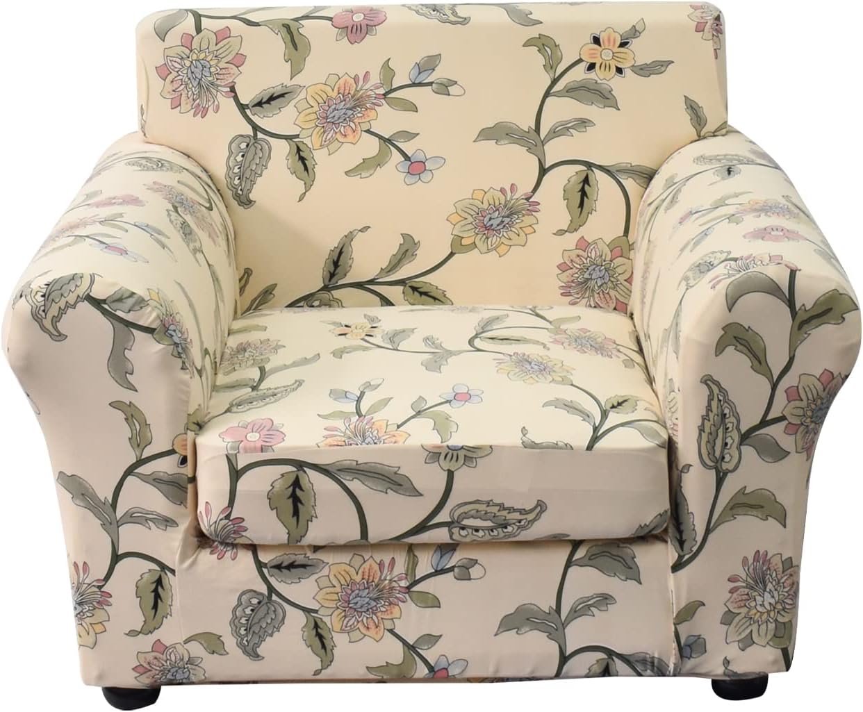 KRFOONN 2 Piece Chair Covers Printed Sofa Covers Couch Covers Washable Armchair Sofa Couch Slipcover Furniture Protector with Elastic Bottom for Living Room (Armchair, 23), Small