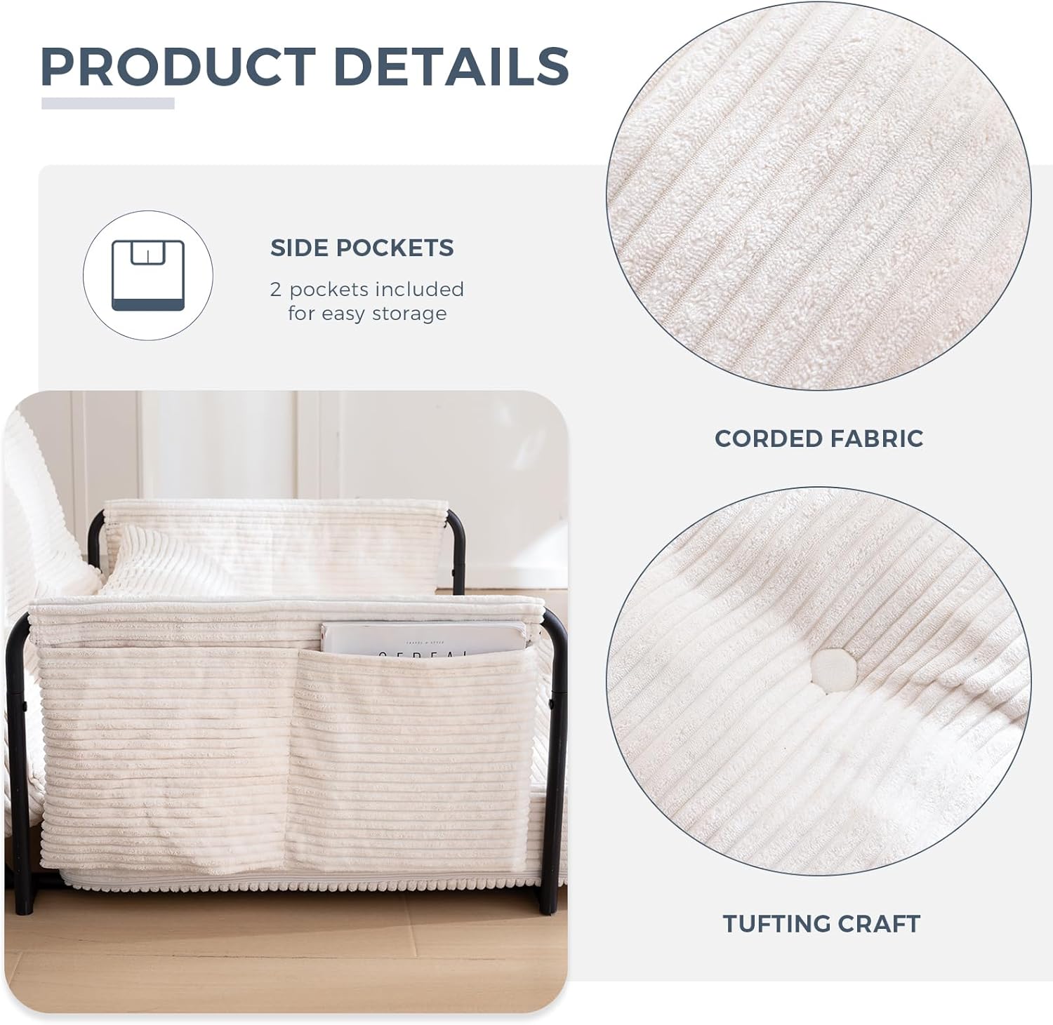 Adjustable Floor Sofa Couch with Pillow