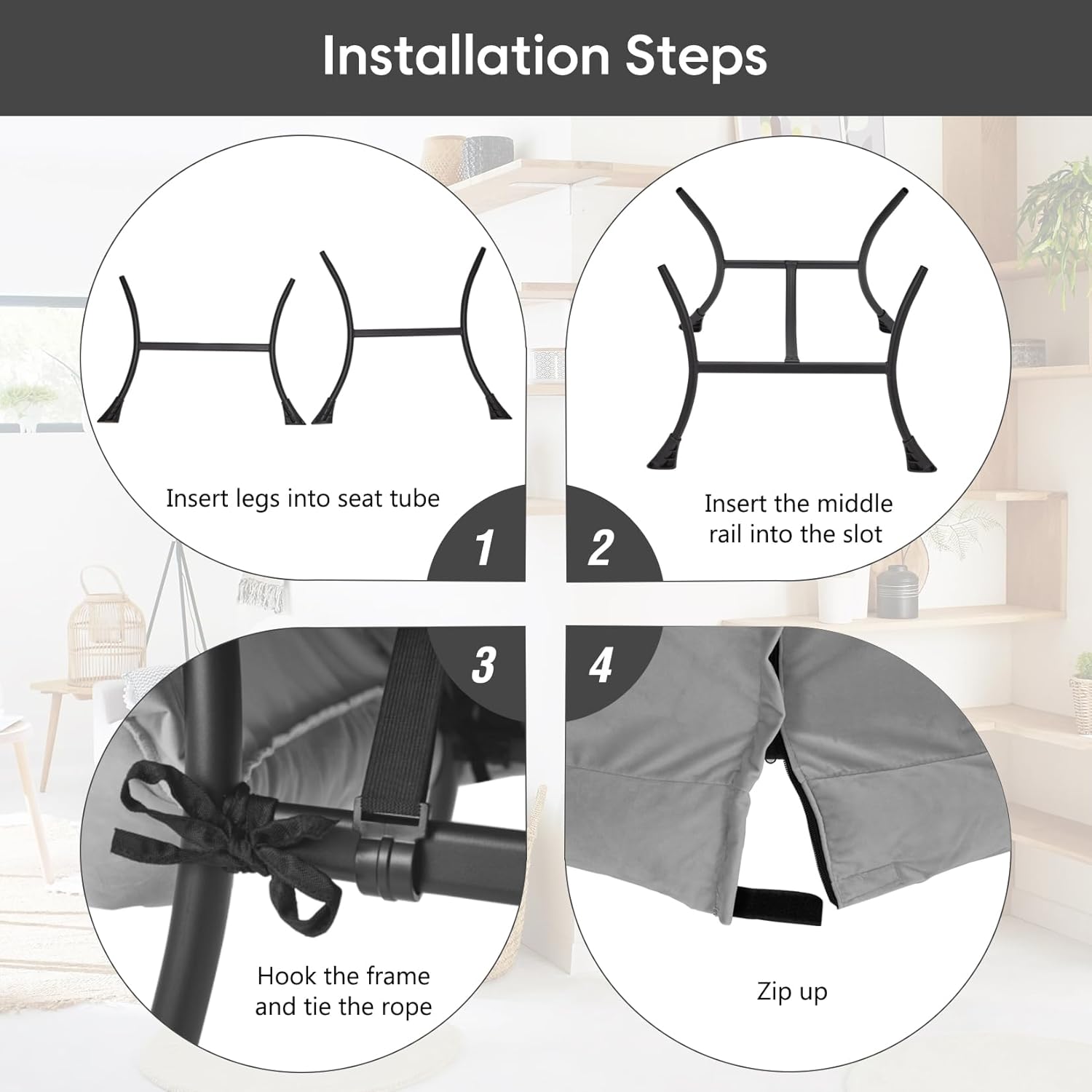 Lazy Chair with Folding Ottoman