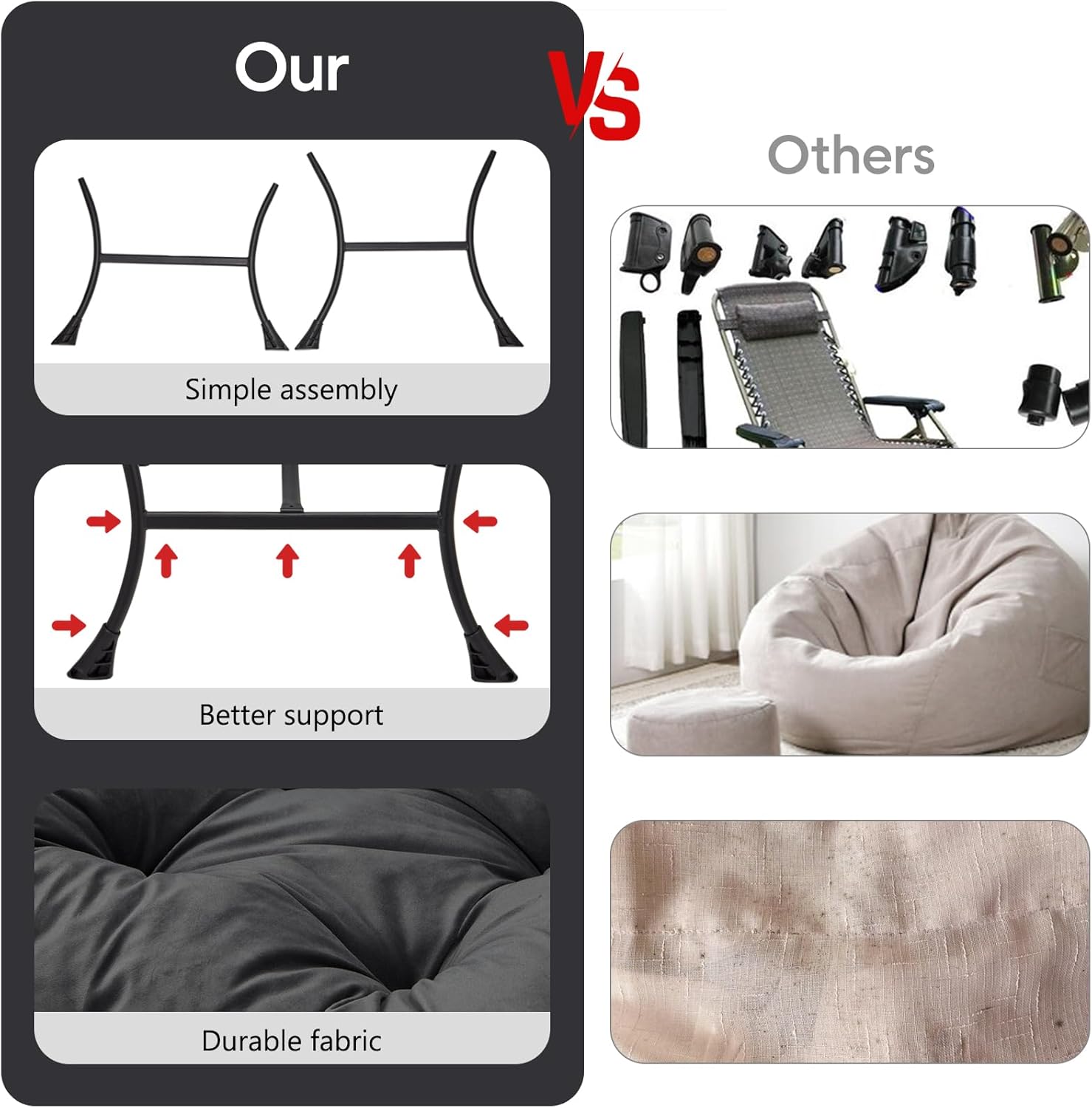 Lazy Chair with Folding Ottoman