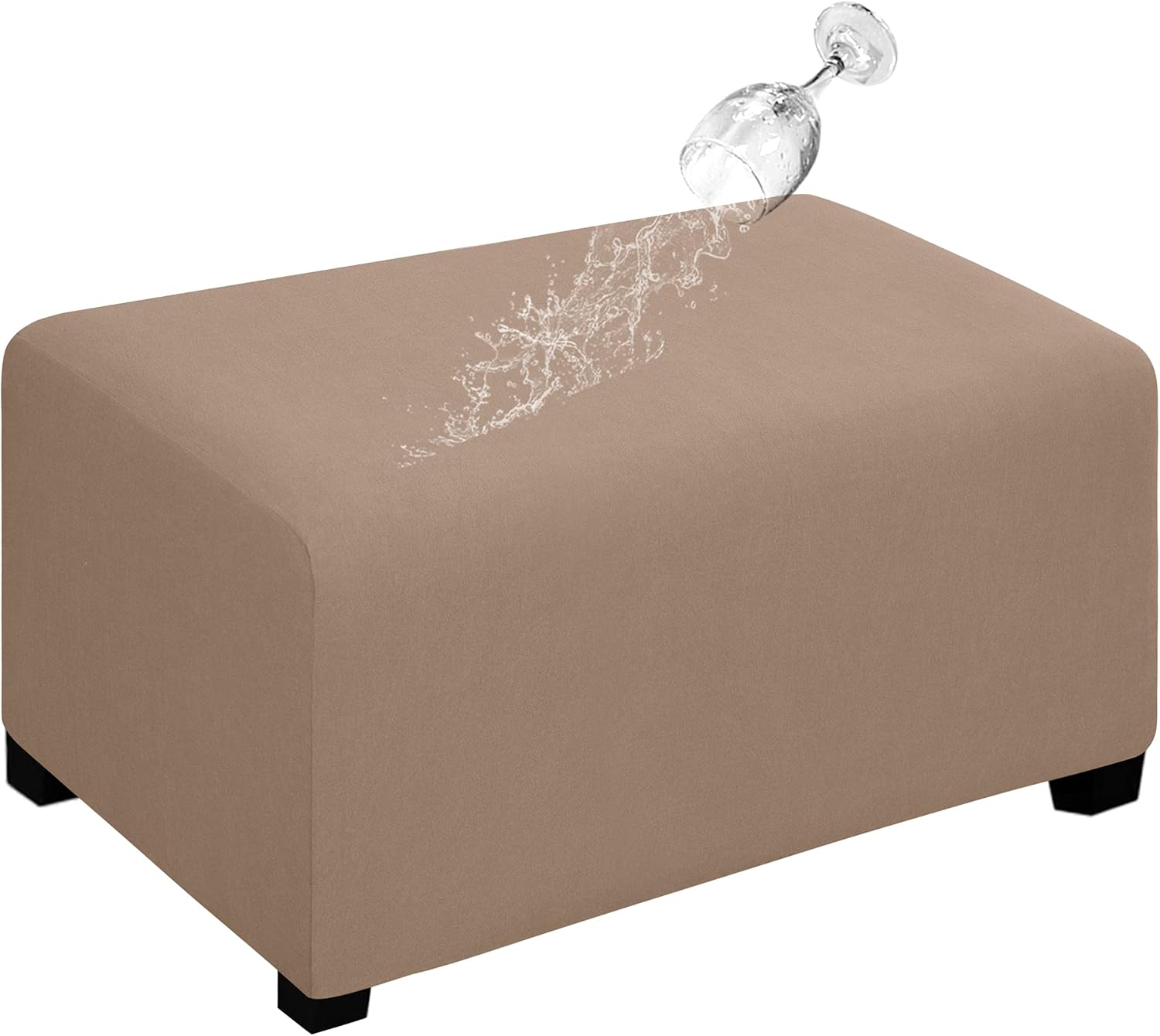 Dual Waterproof Stretch Ottoman Cover