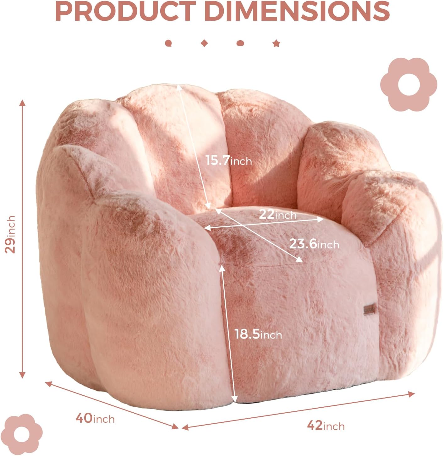 Bean Bag Chair for Adults,