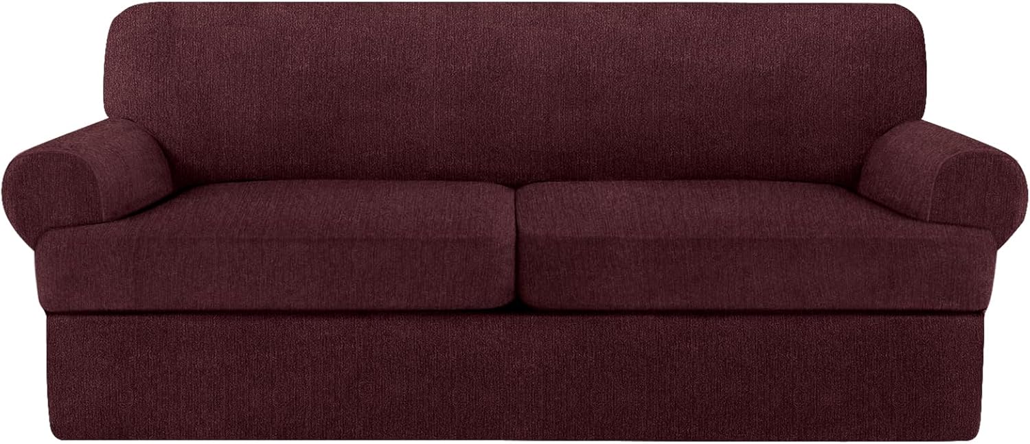 2 Pieces T Cushion Chair Covers