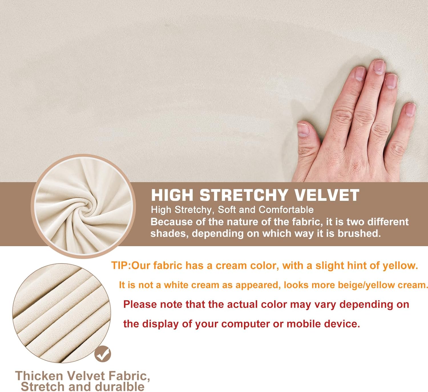 Velvet Ottoman Cover Square