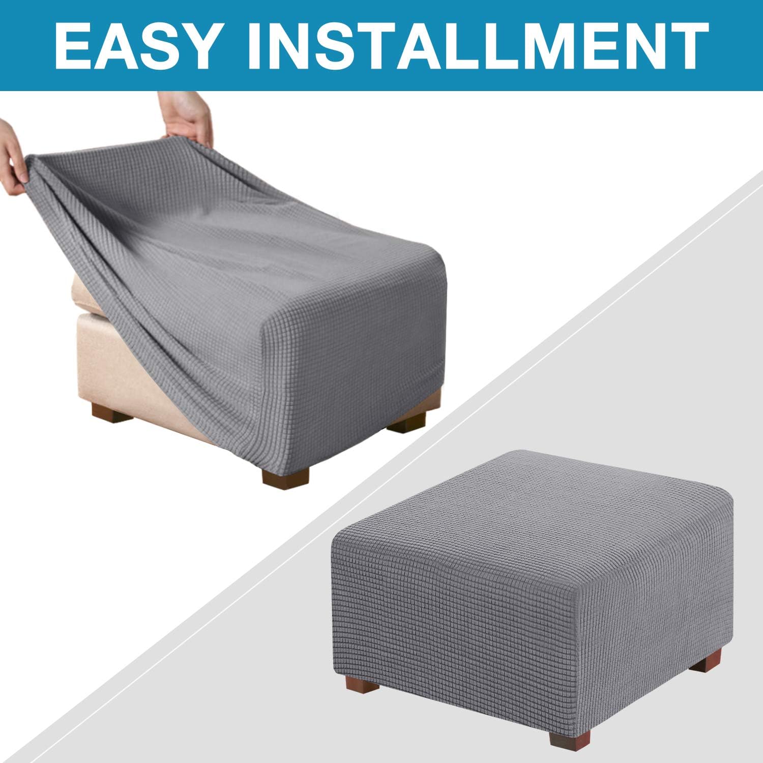 Square Ottoman Slipcovers