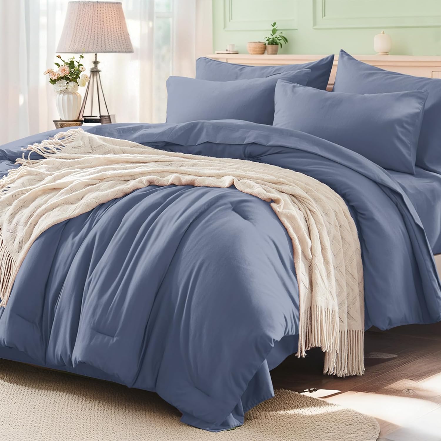 Queen Comforter Set 7 Pieces
