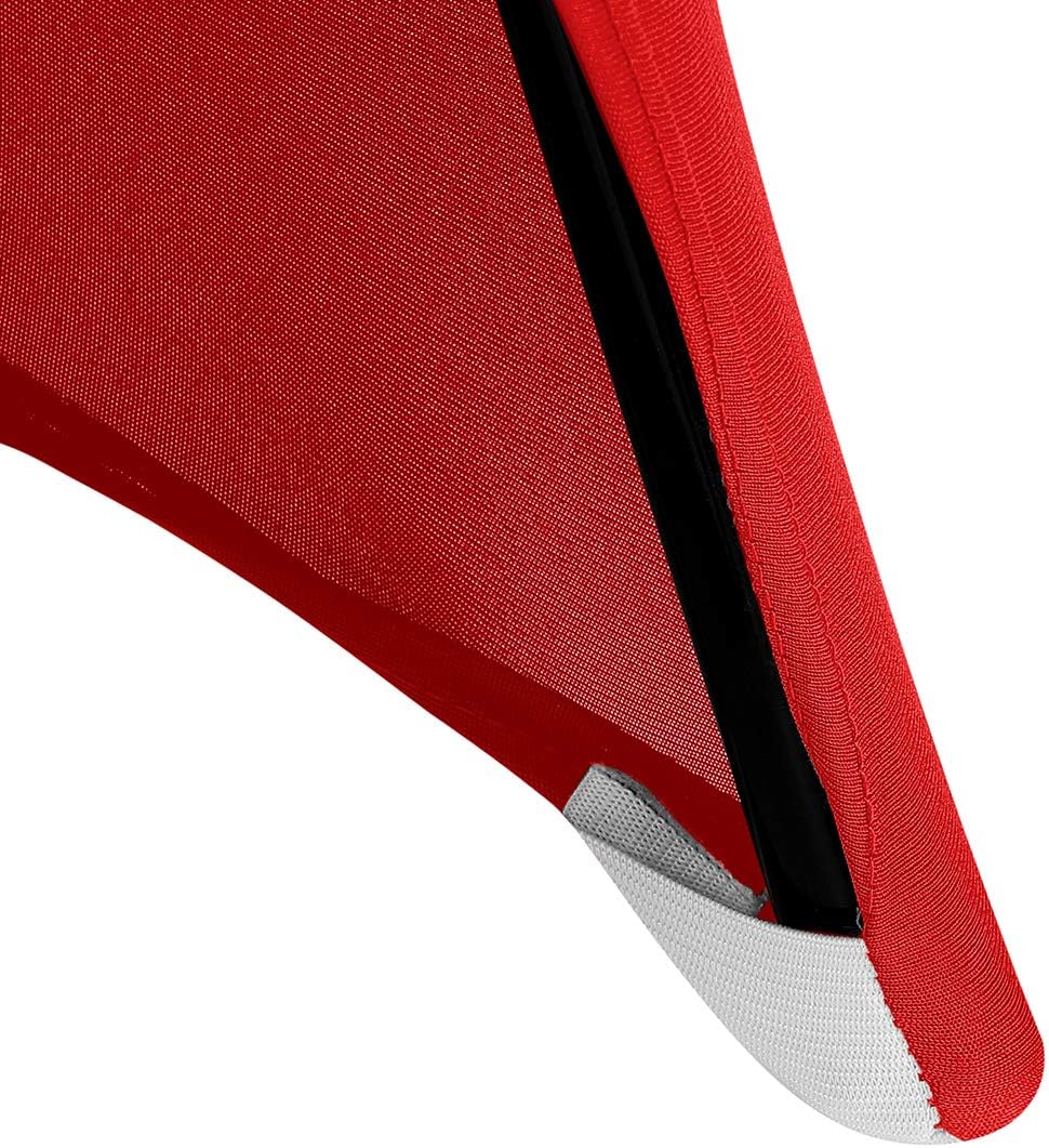 Peomeise Stretch Spandex Folding Chair Cover for Wedding Party Dining Banquet Event (White,12pcs)