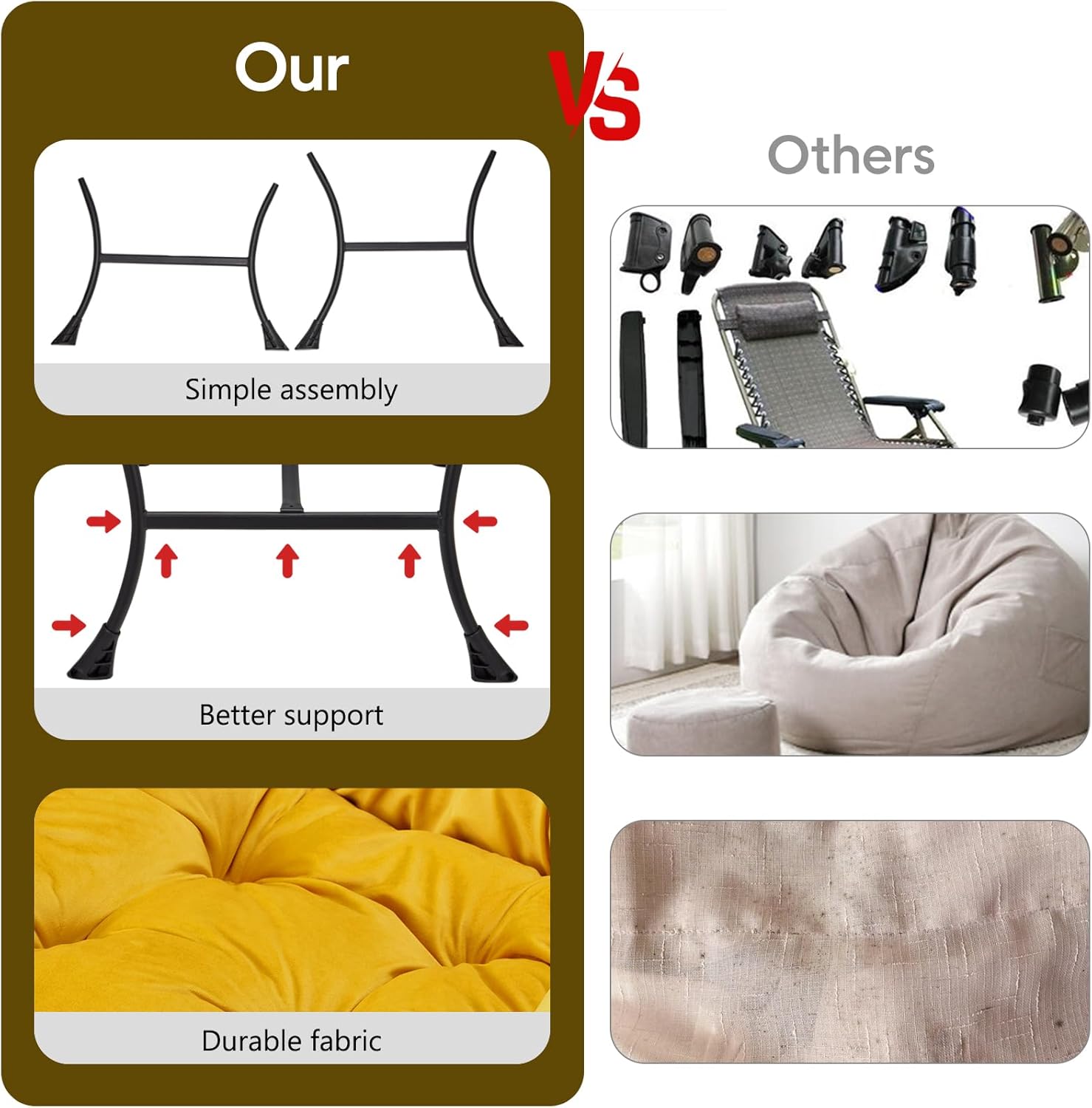 Lazy Chair with Folding Ottoman