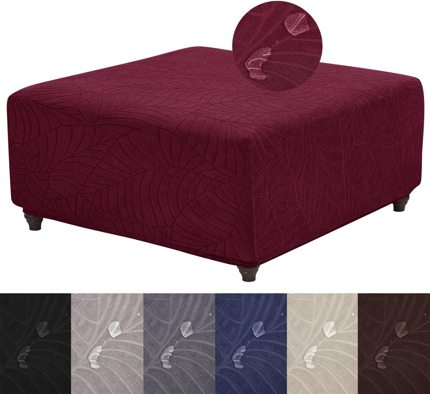 Ottoman Cover Square-Stretch Water Repellent