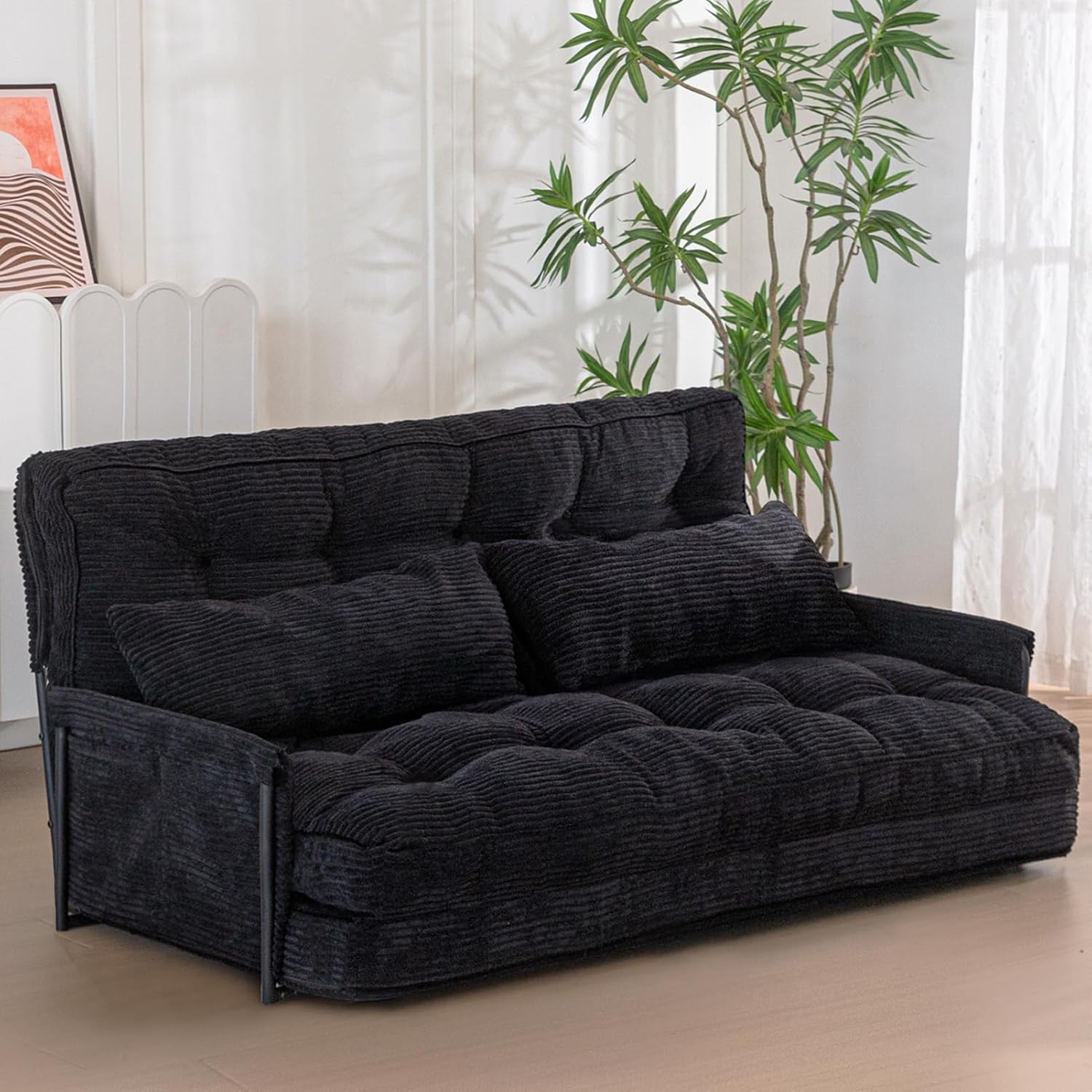 Adjustable Floor Sofa Couch with Pillow
