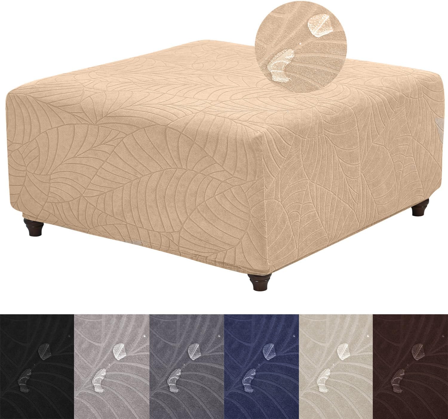 Ottoman Cover Square-Stretch Water Repellent