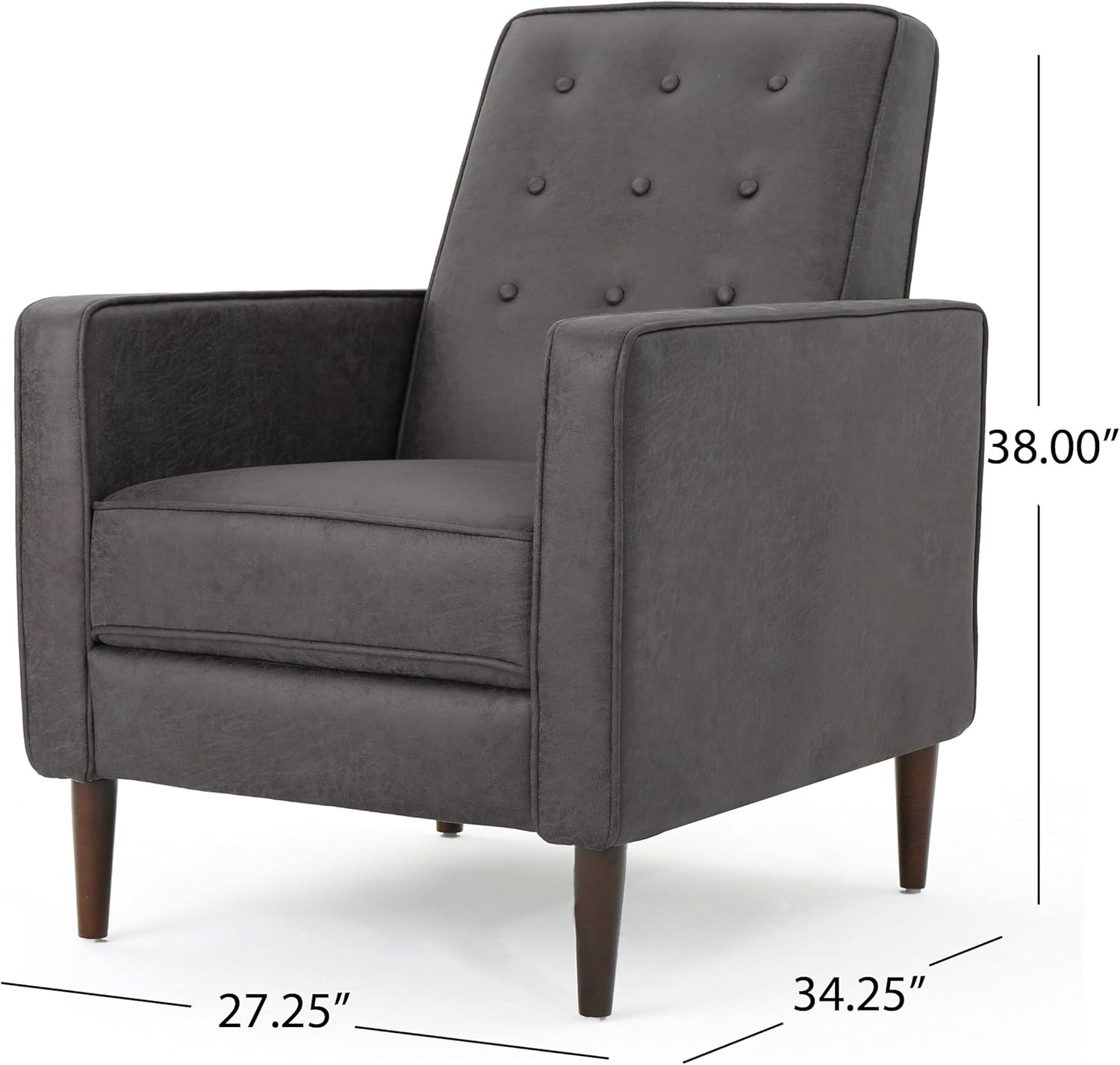 Modern Fabric Recliners, 2-Pcs Set