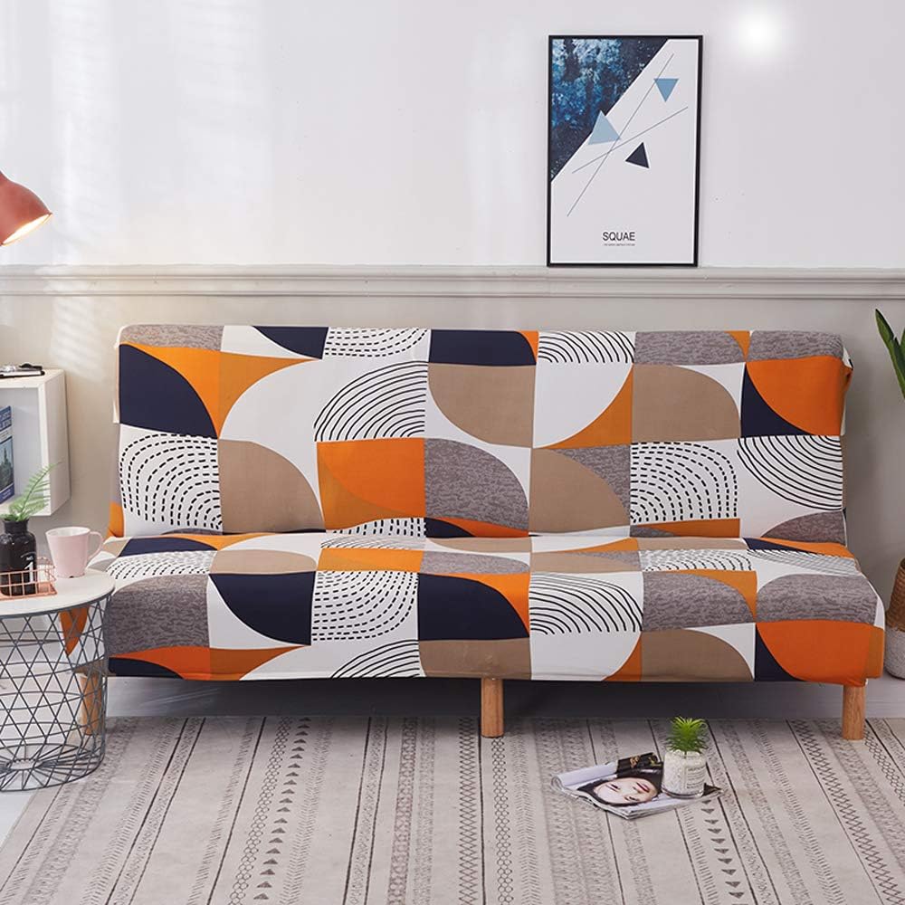 Armless Sofa Cover Futon Slipcover