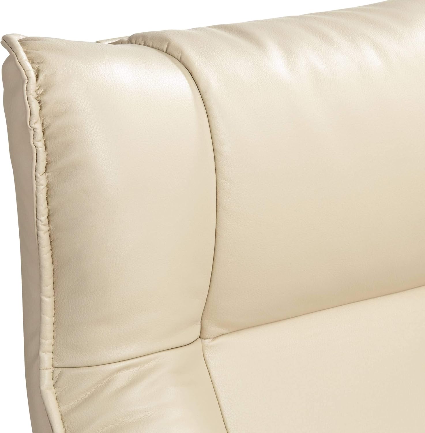 Leather Recliner with Ottoman Chair